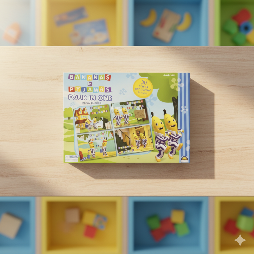 Bananas In Pyjamas Puzzle 4 in 1 (30 Pieces per puzzle)