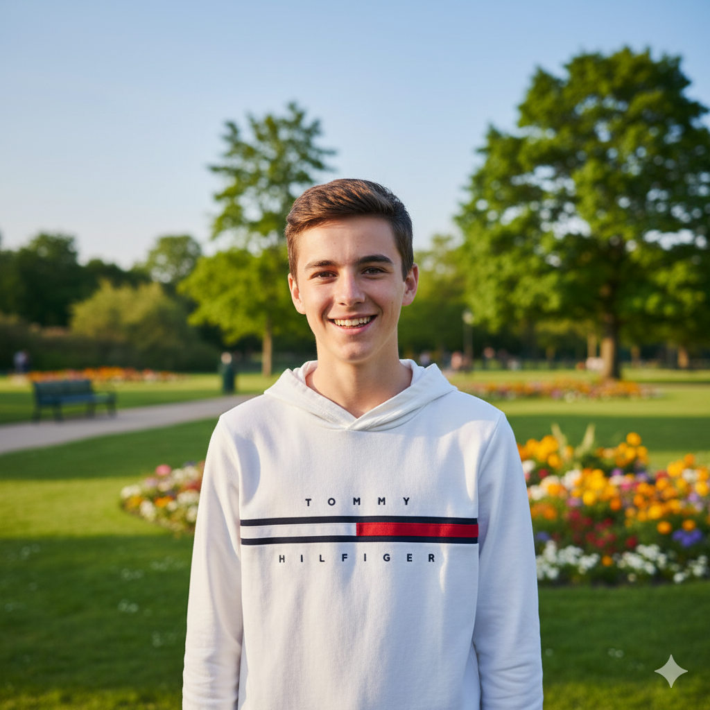 Tommy Hilfiger Boys White Sweatshirt