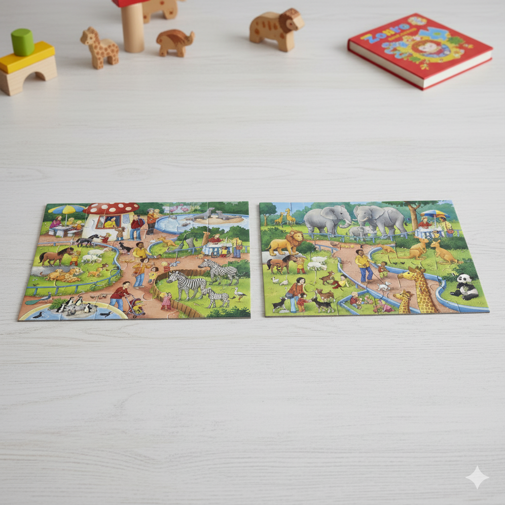Ravensburger 2 in 1 'A Day at the Zoo' Puzzle