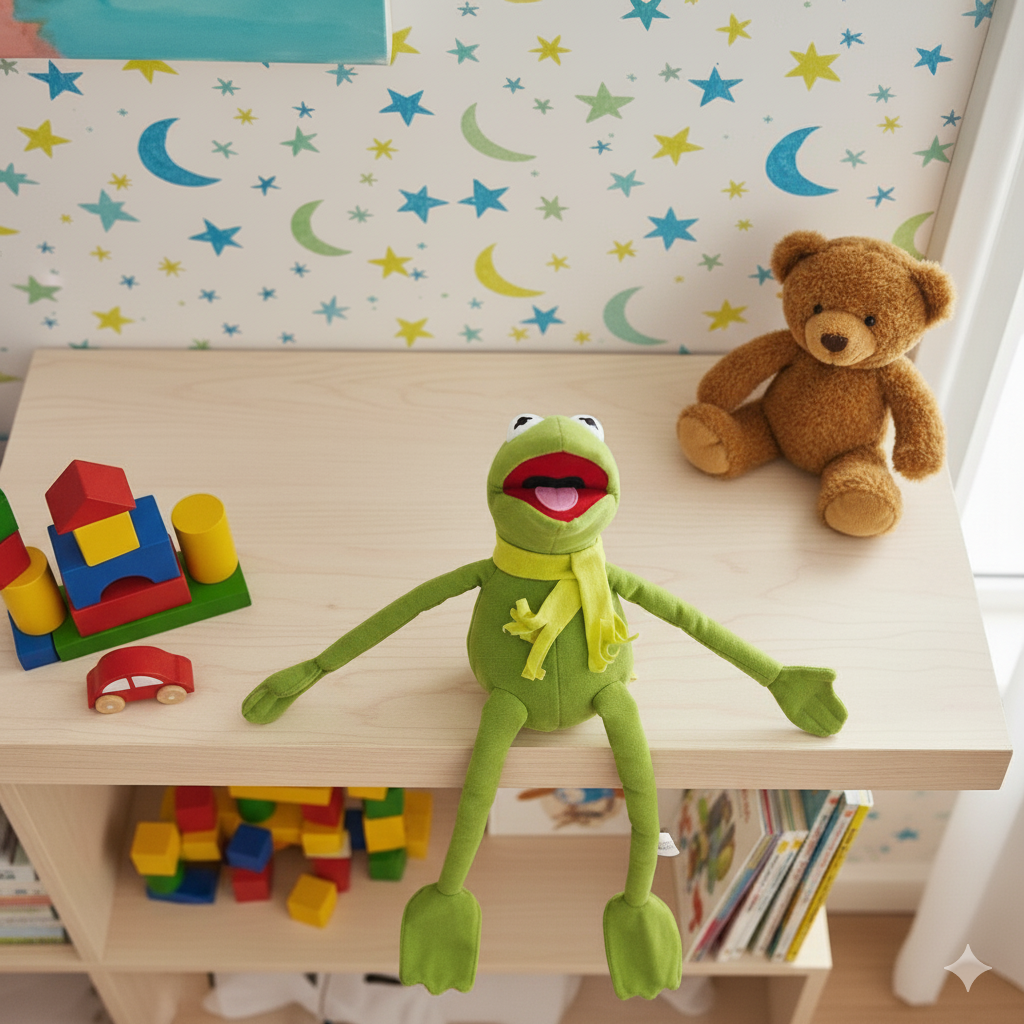 Vintage Kermit The Frog Plush Toy