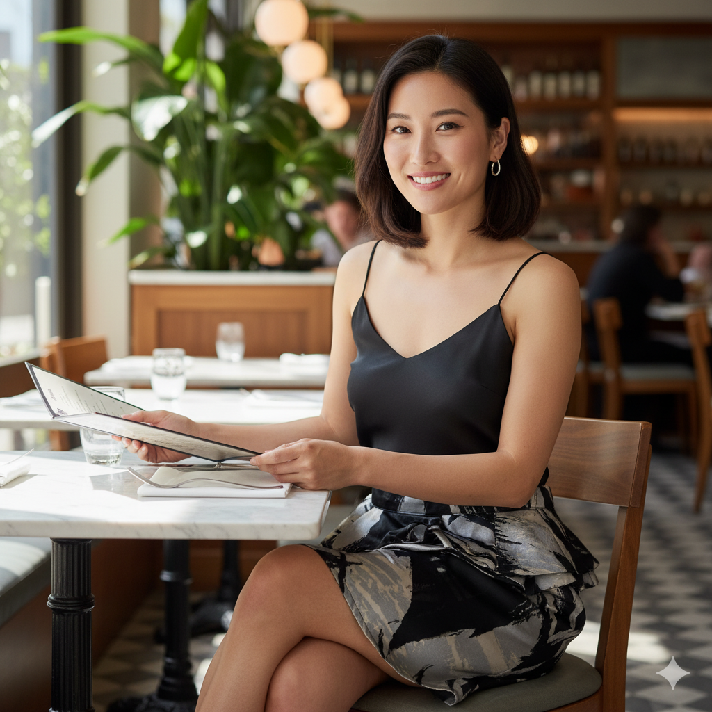 Jorge Silver & Black Skirt