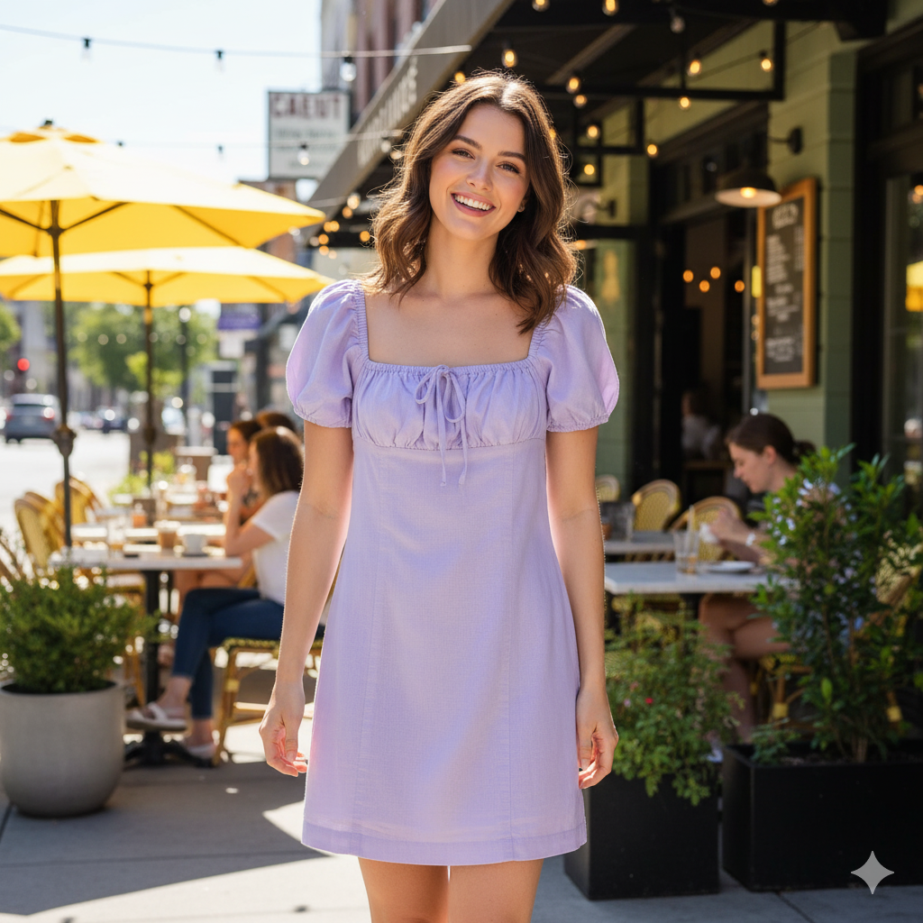 Lulu & Rose Lilac Babydoll Dress