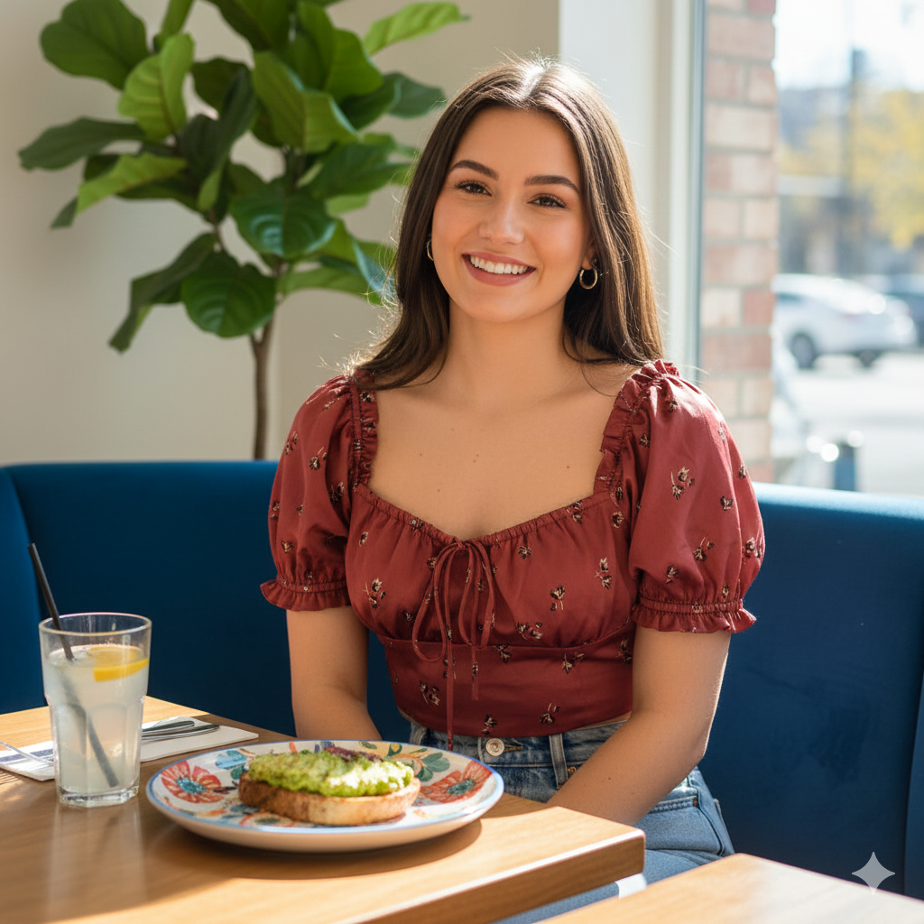 Jorge Red Satin Crop Top