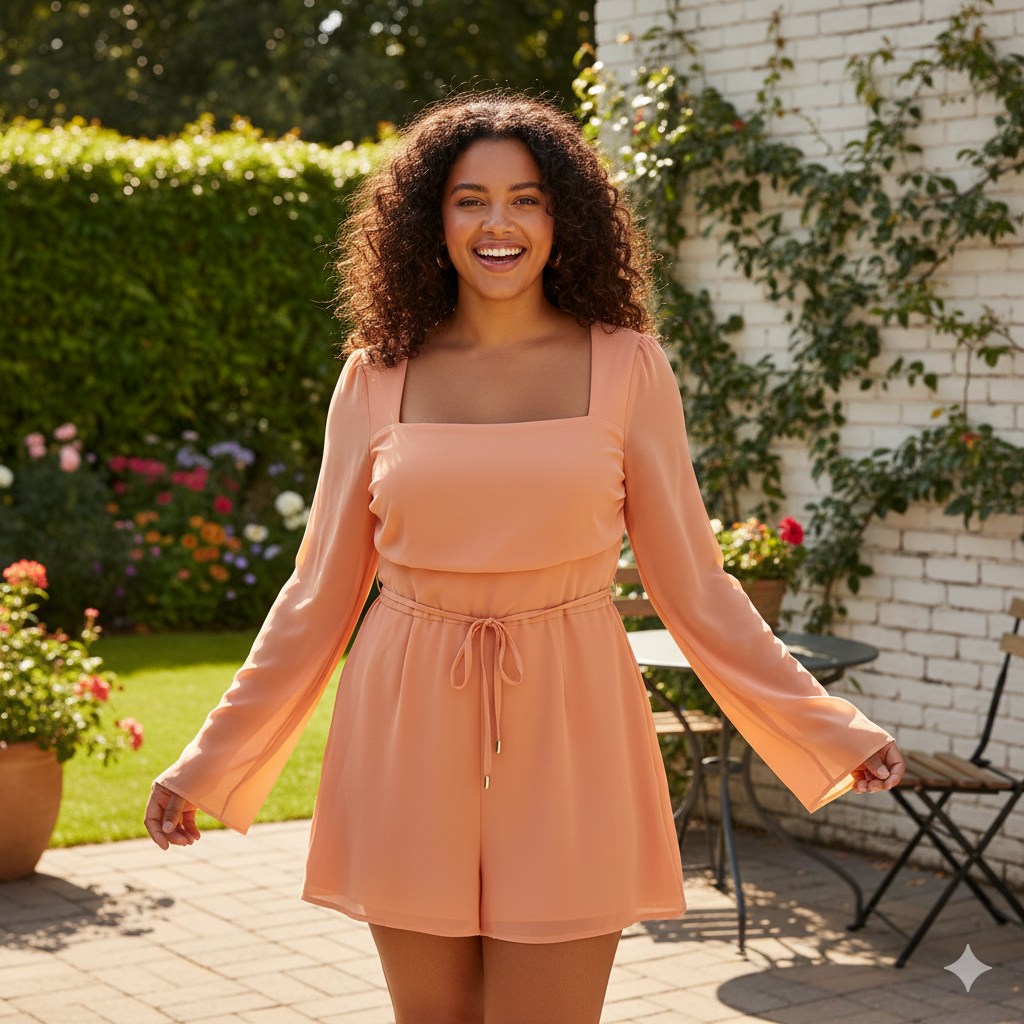 Beginning Boutique Orange Playsuit (New)