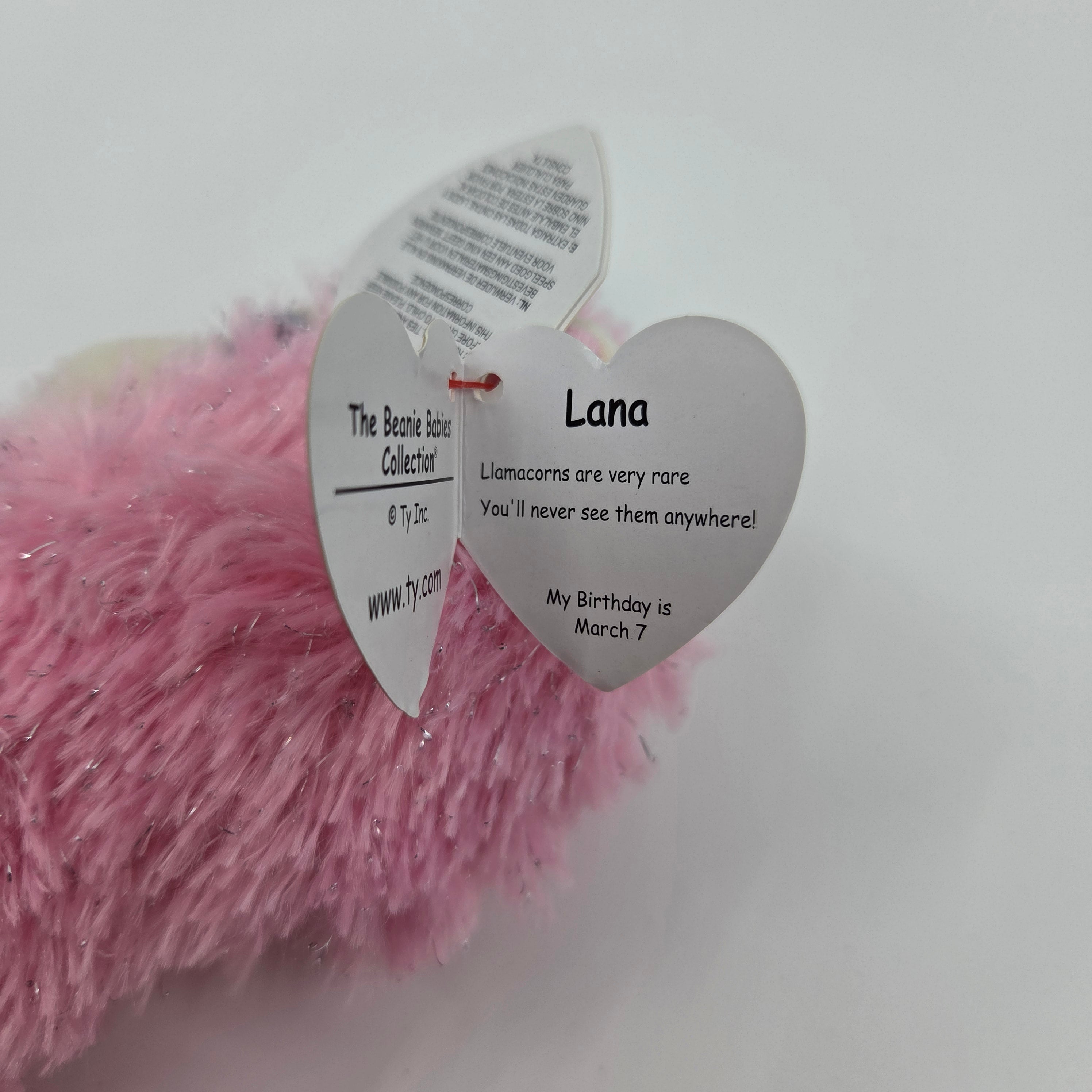 TY Pink Unicorn Plush Toys "Lana"