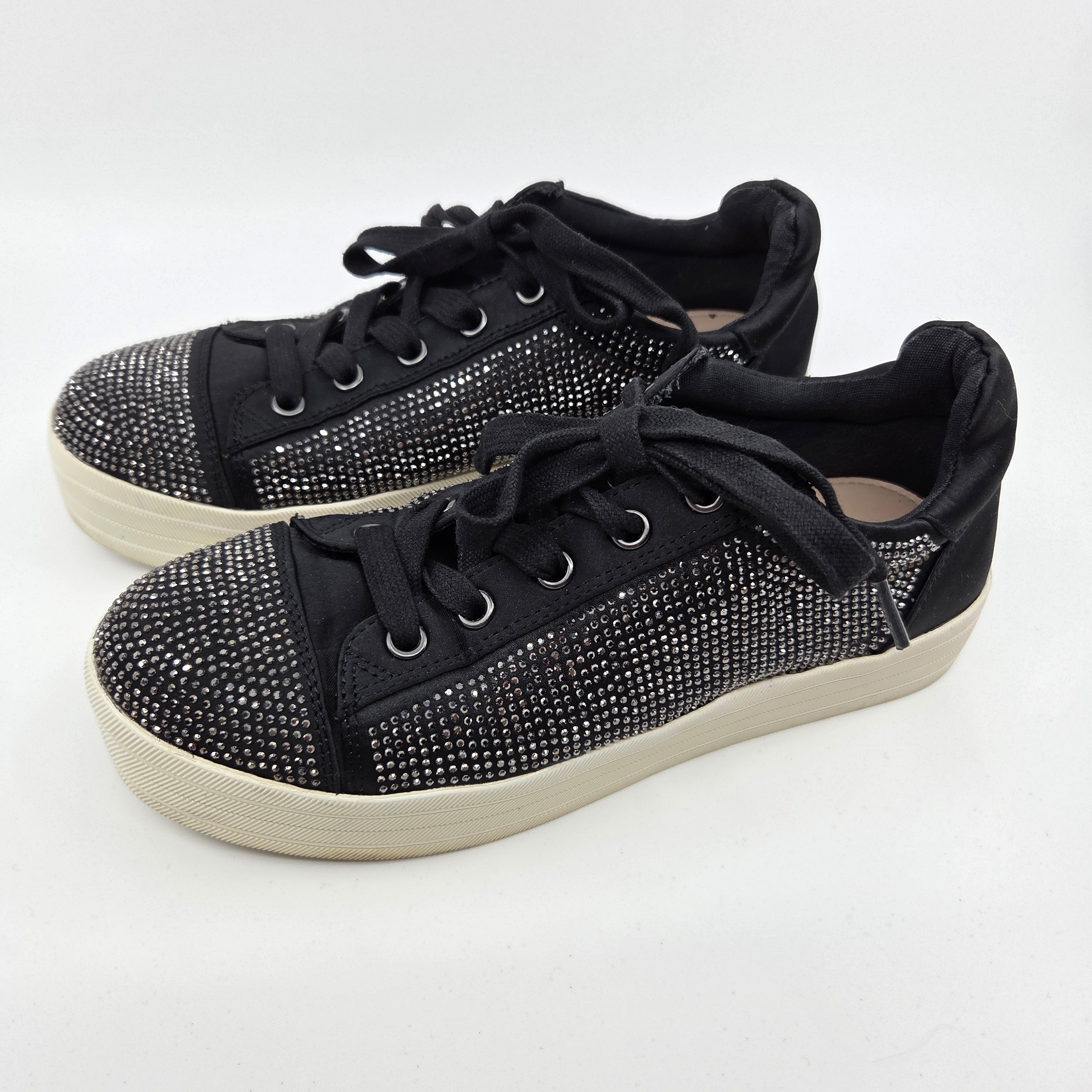 Carvela Women's Black Rhinestone Sneakers