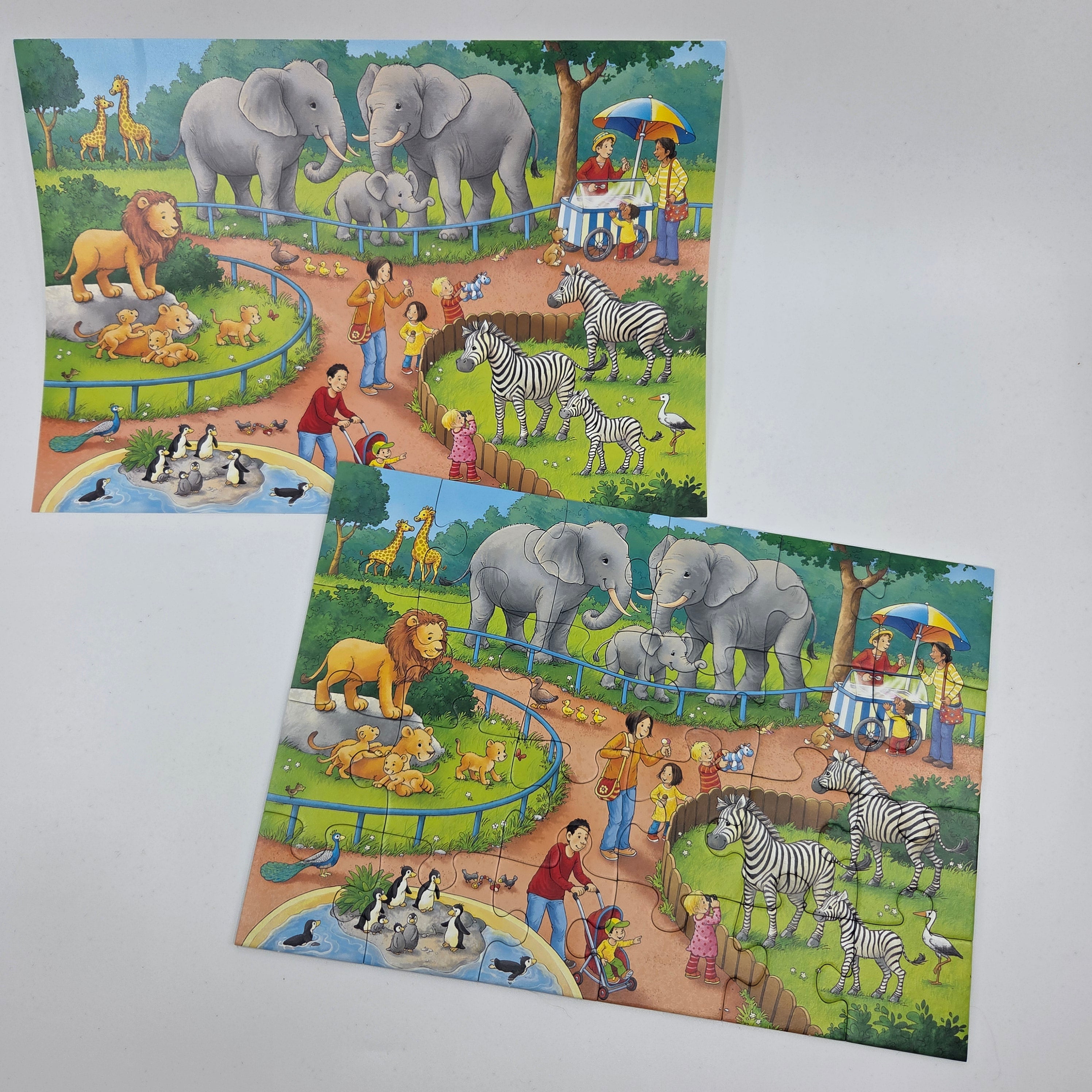 Ravensburger 2 in 1 'A Day at the Zoo' Puzzle