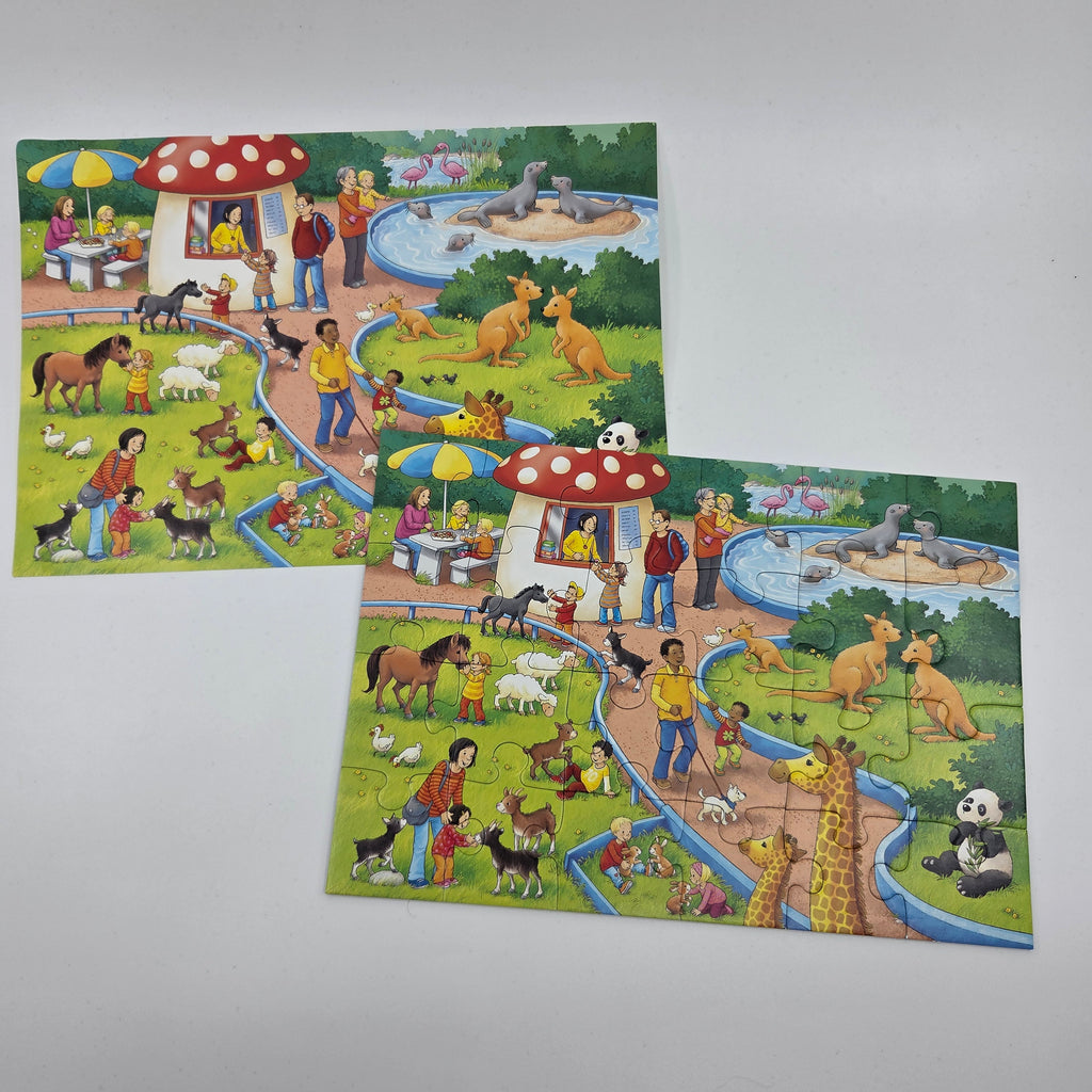 Ravensburger 2 in 1 'A Day at the Zoo' Puzzle