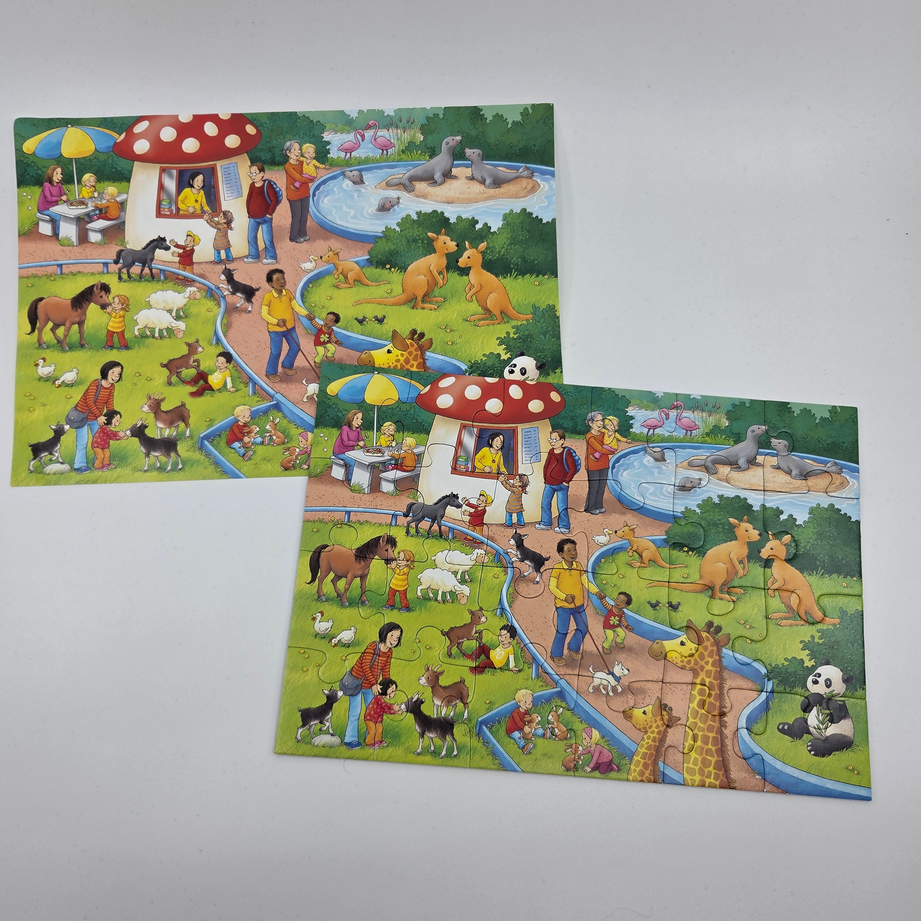 Ravensburger 2 in 1 'A Day at the Zoo' Puzzle