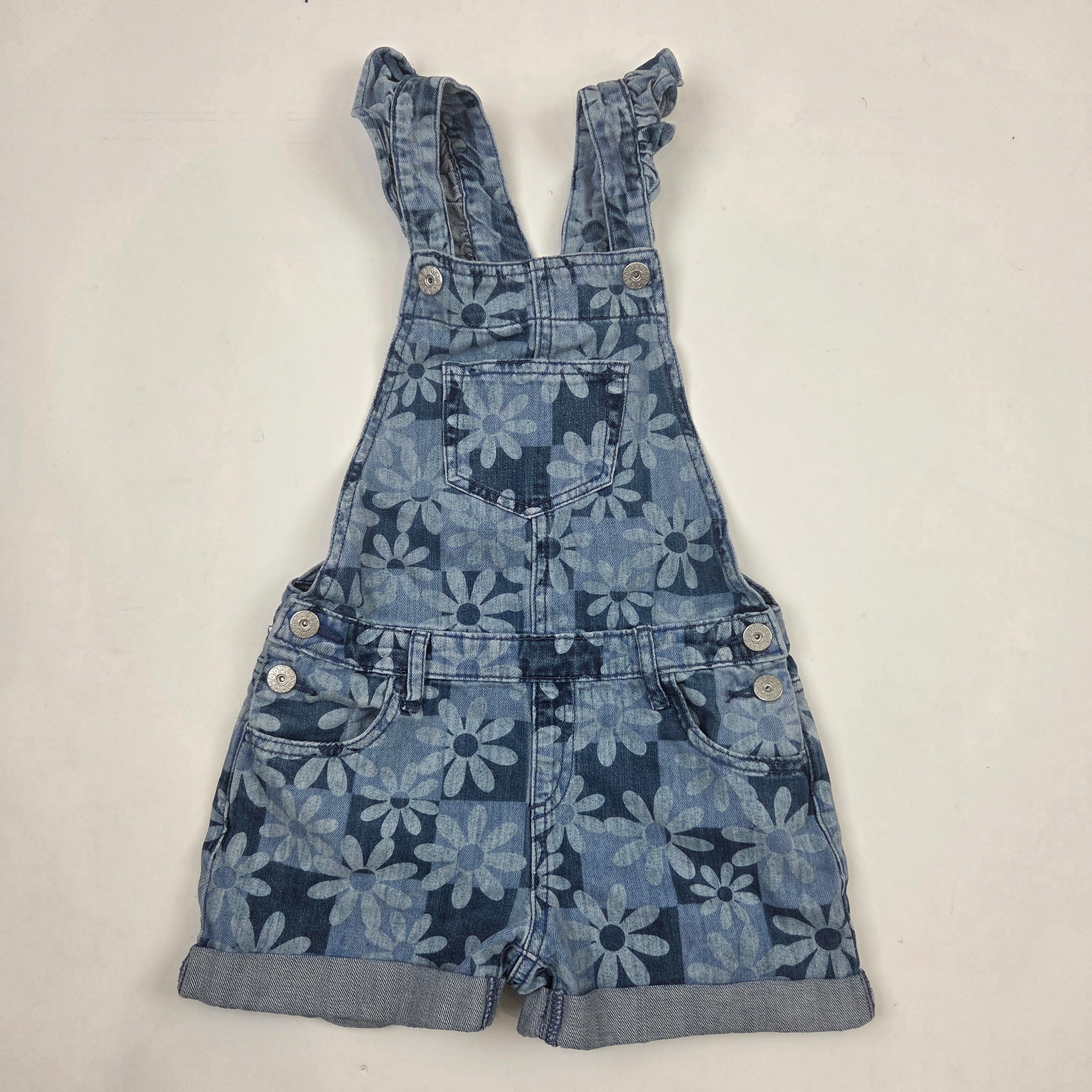 Milkshake Girls Flower Overalls
