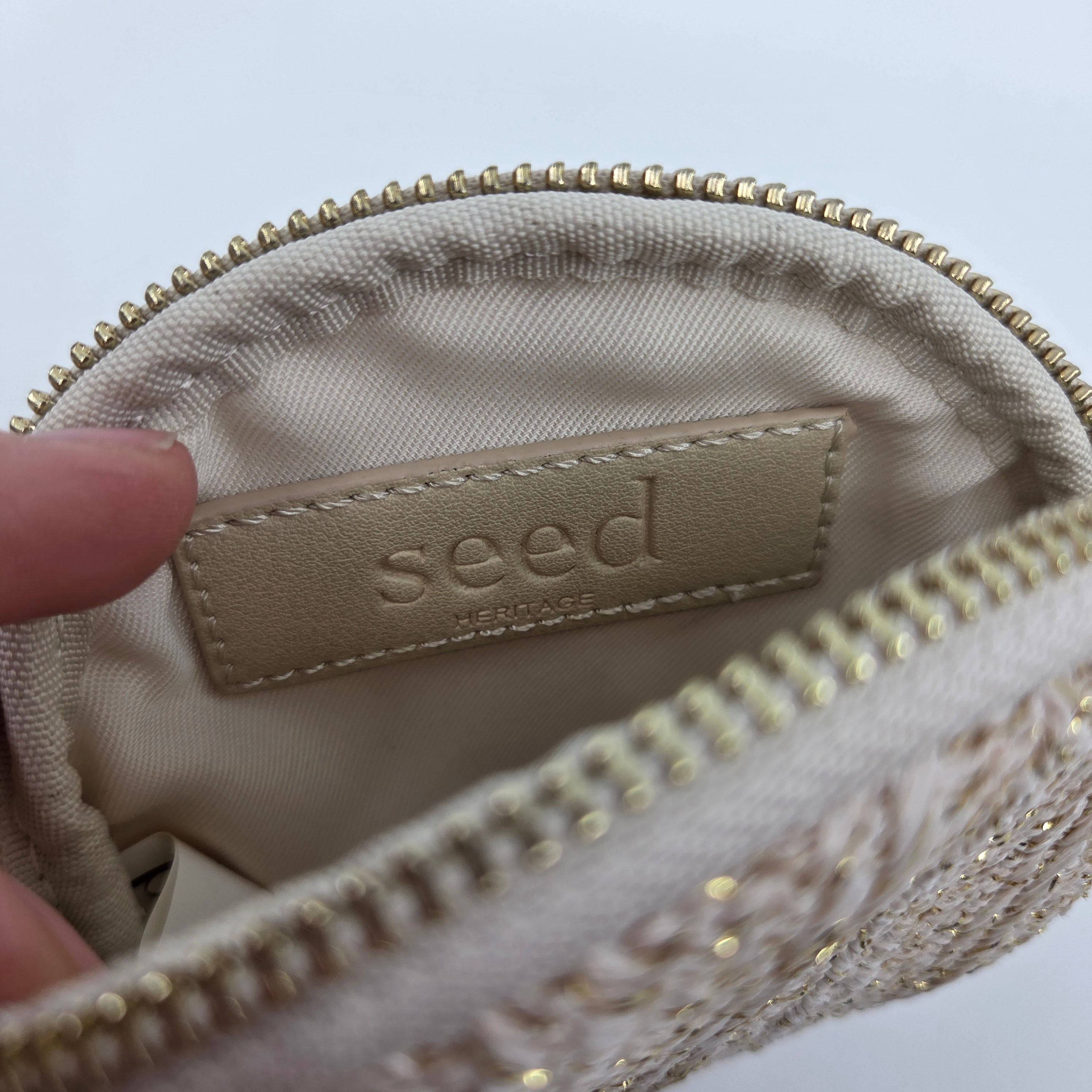Seed Gold Threaded Coin Purse