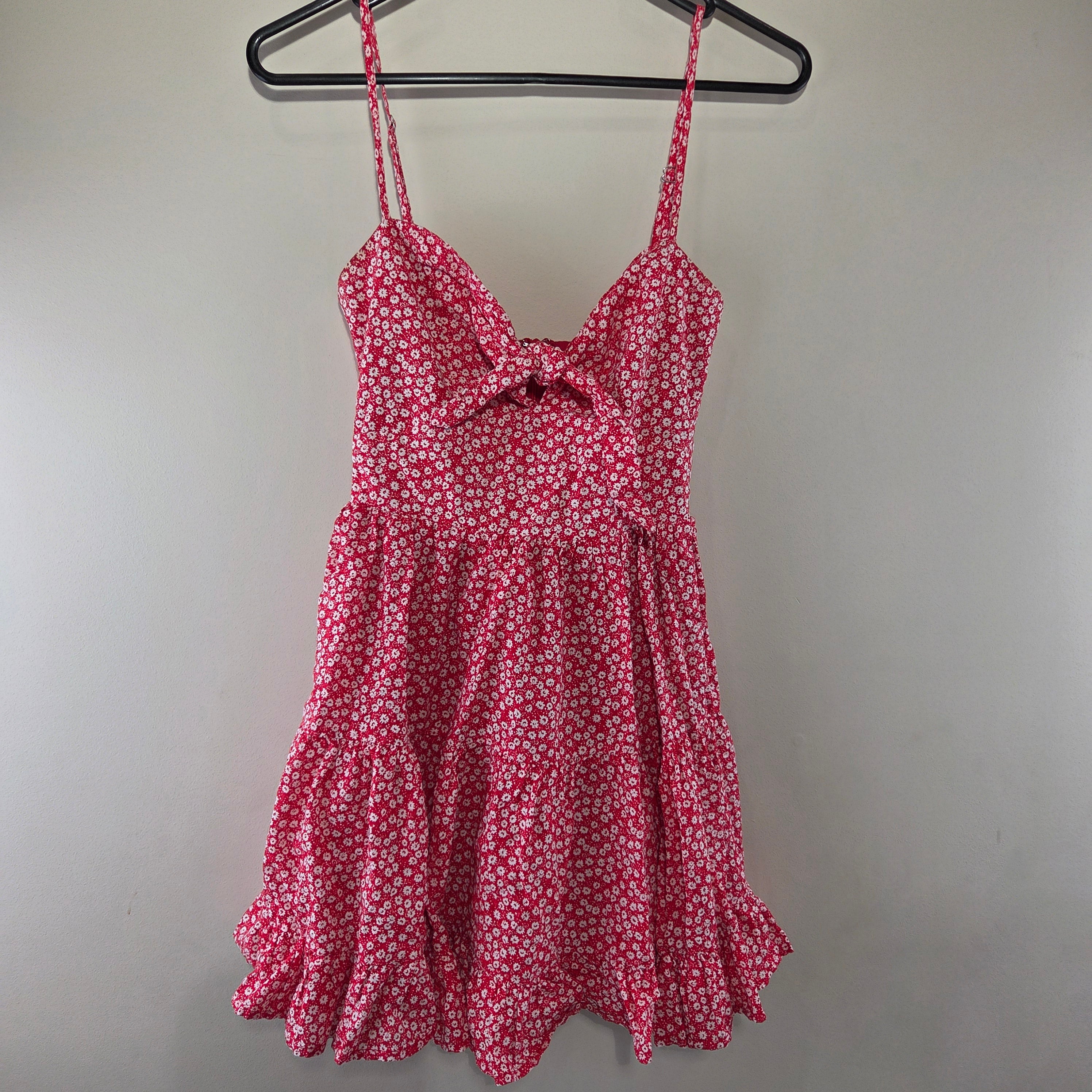 Luck & Trouble Floral Red Dress