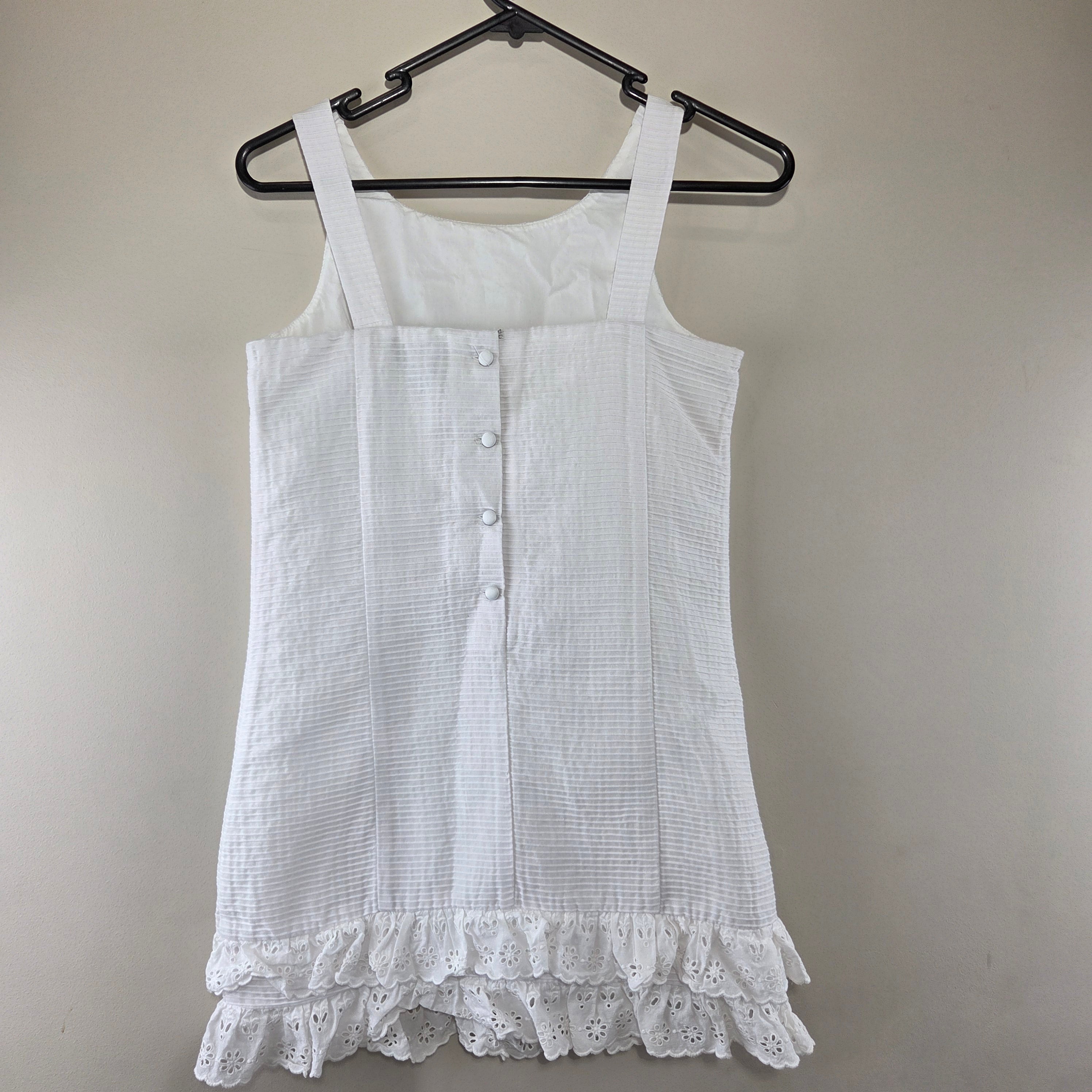 Ralph Lauren Girls White Frill Dress