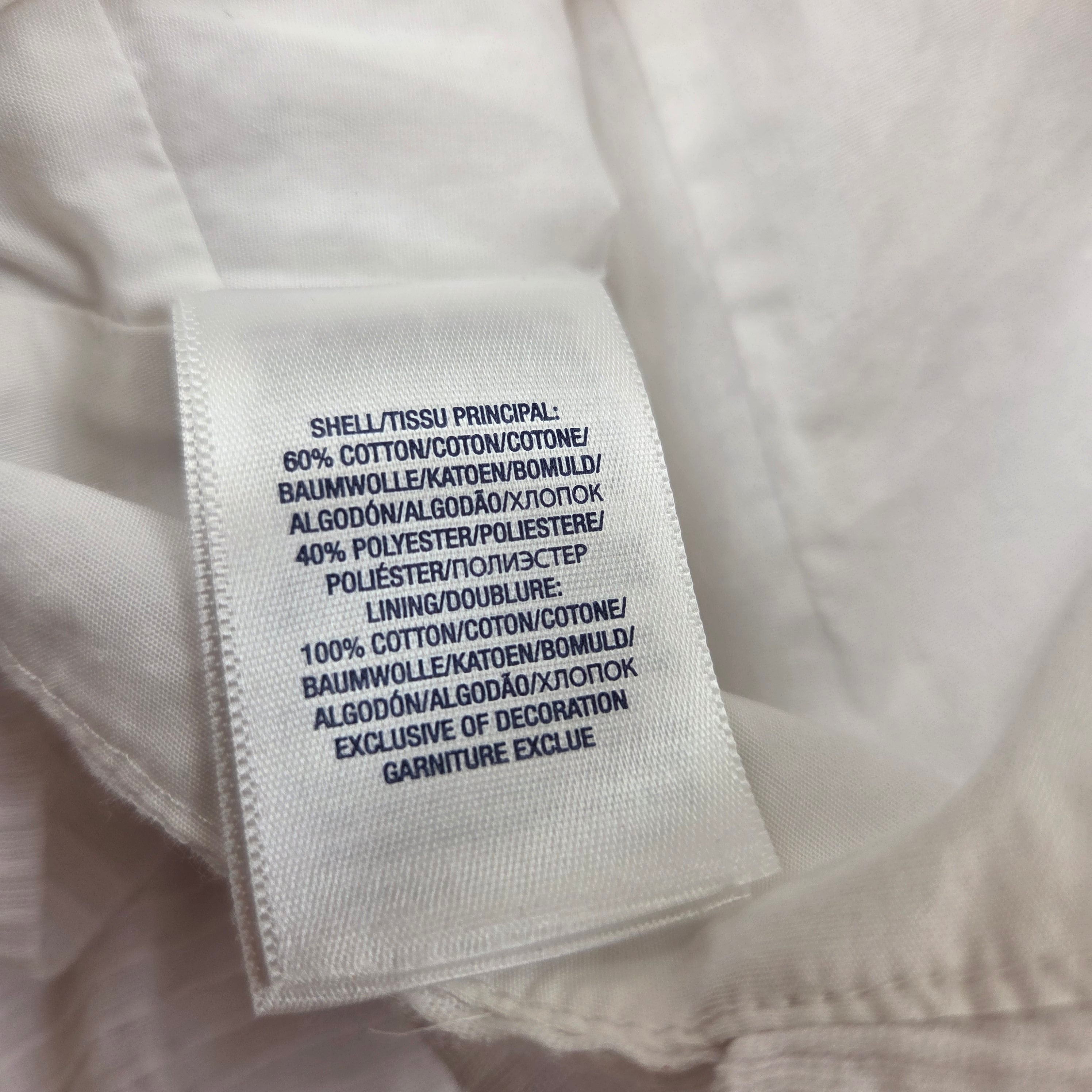 Ralph Lauren Girls White Frill Dress