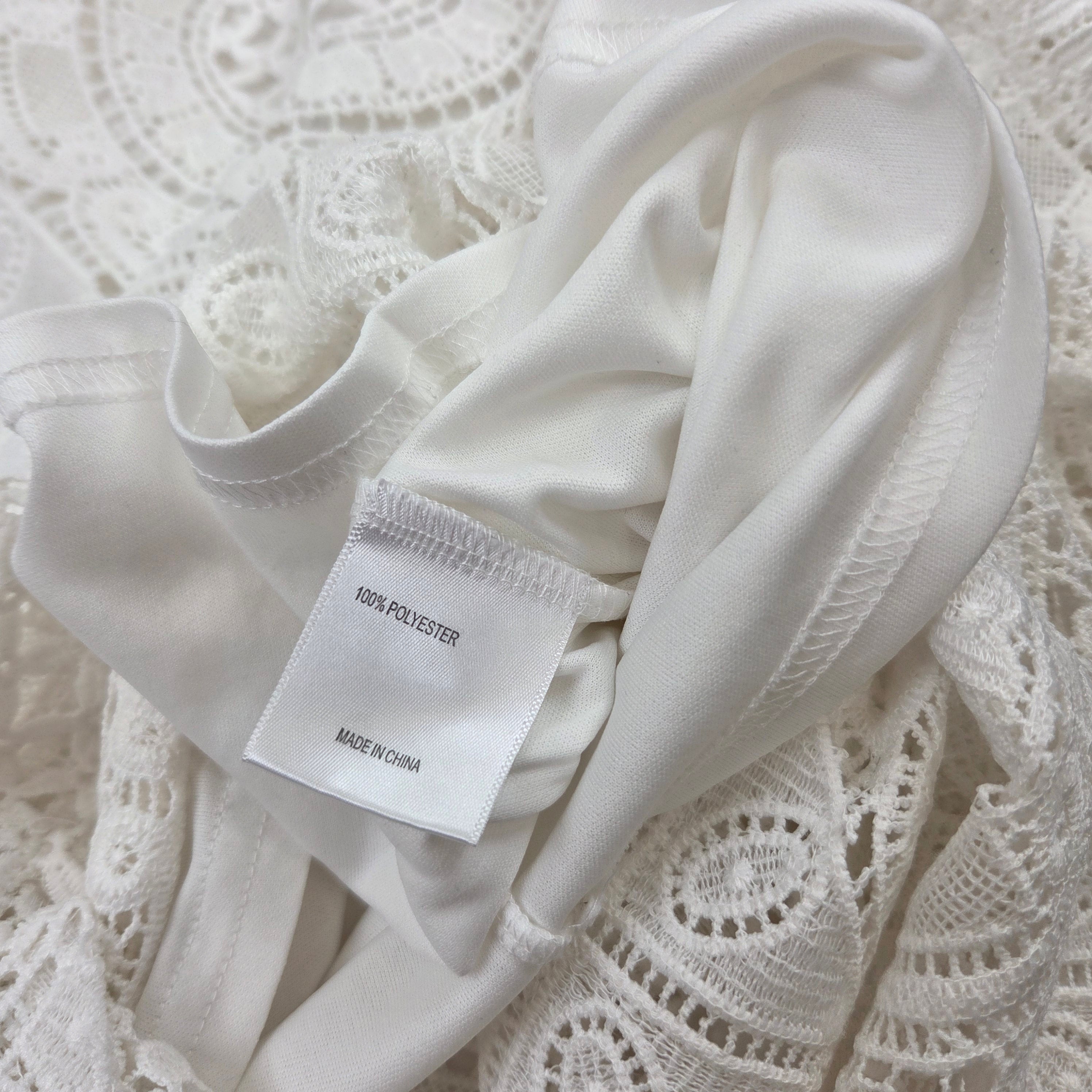 Tokito White Lace Pencil Skirt