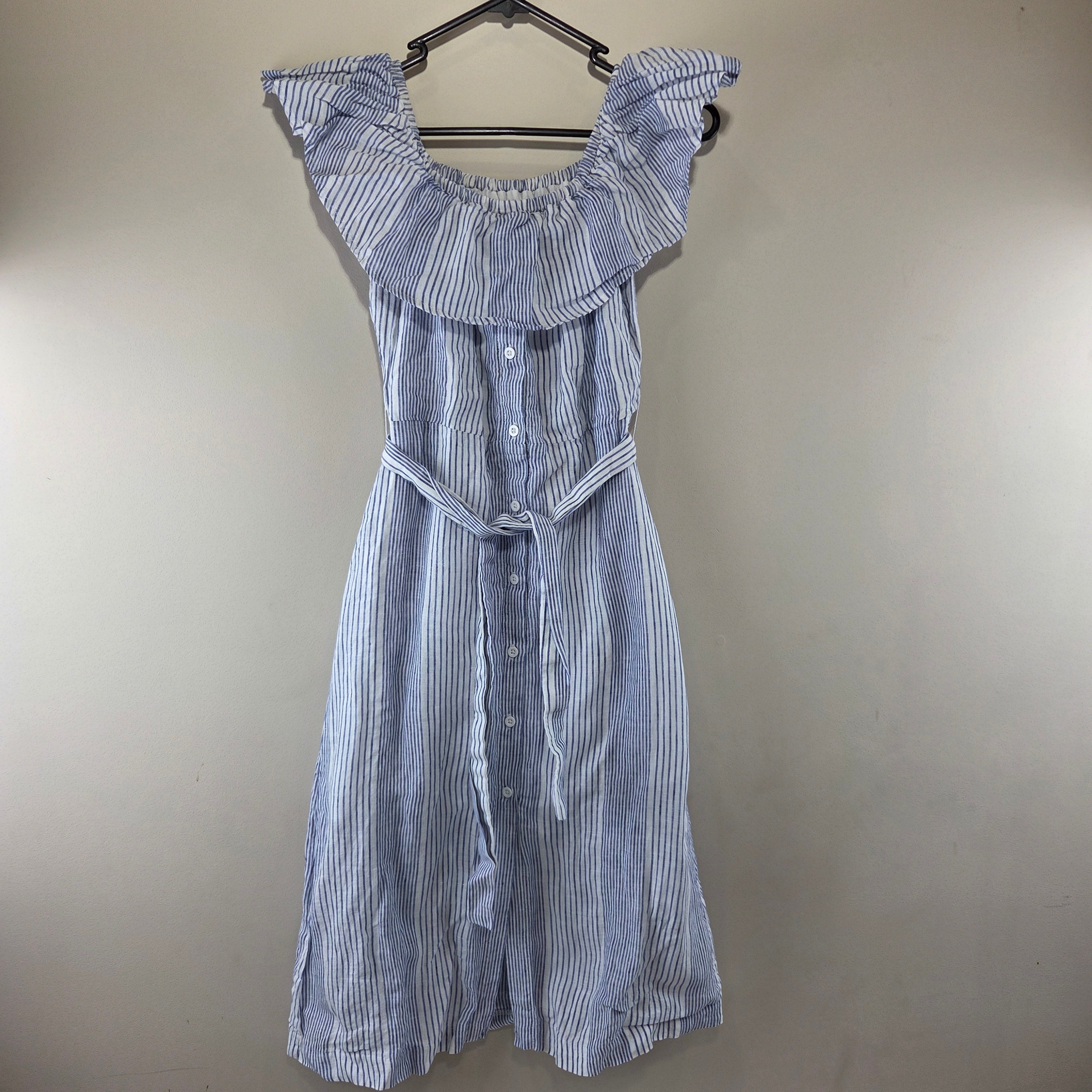 Kookai Blue & White Striped Dress