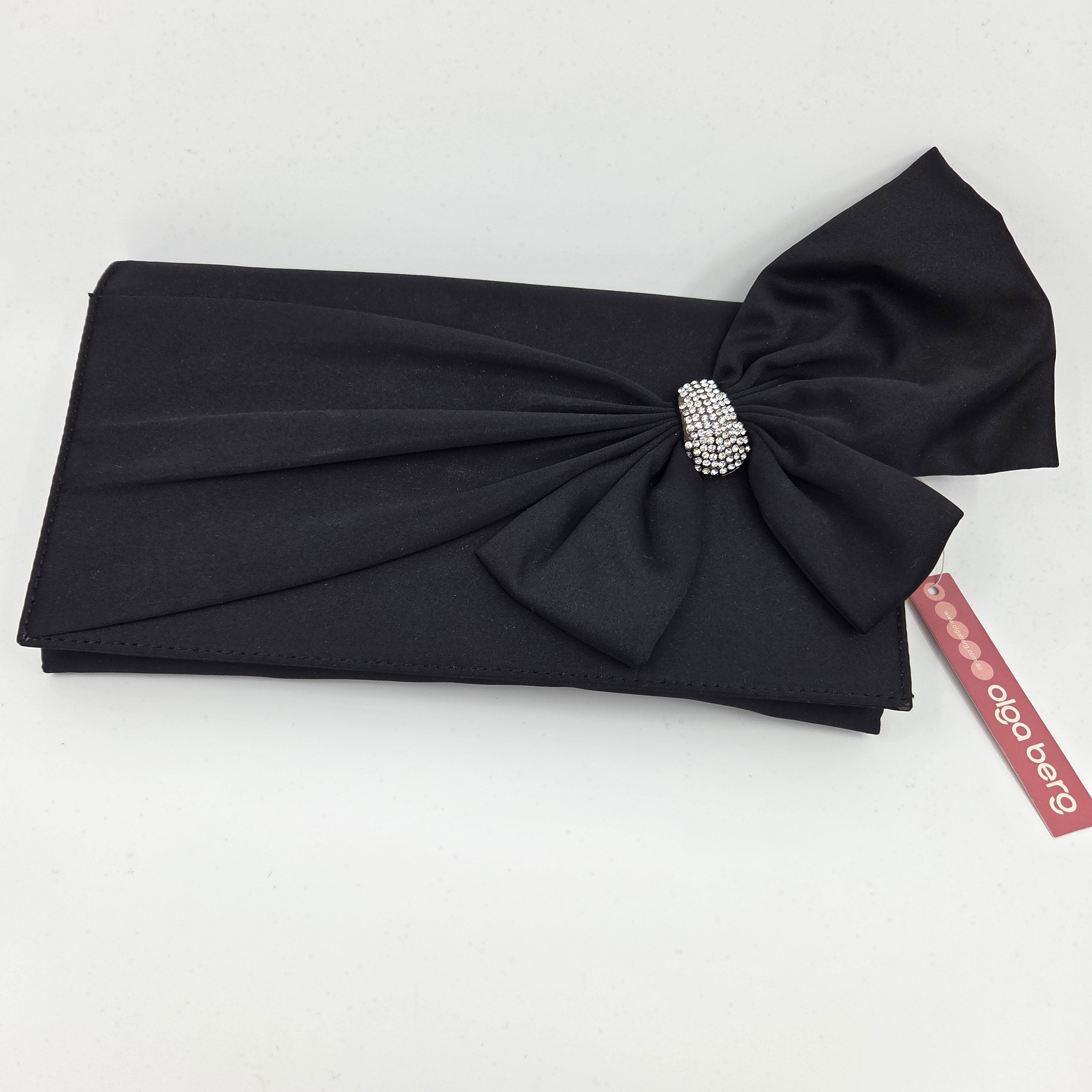 Olga Berg Black Clutch Bag