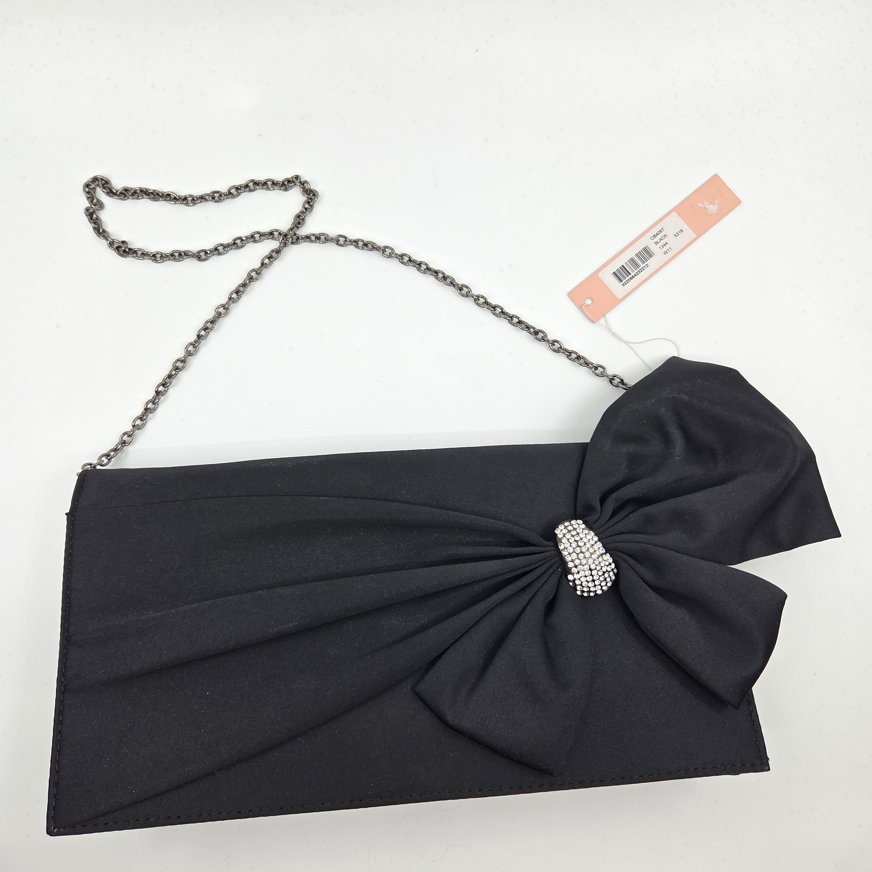 Olga Berg Black Clutch Bag