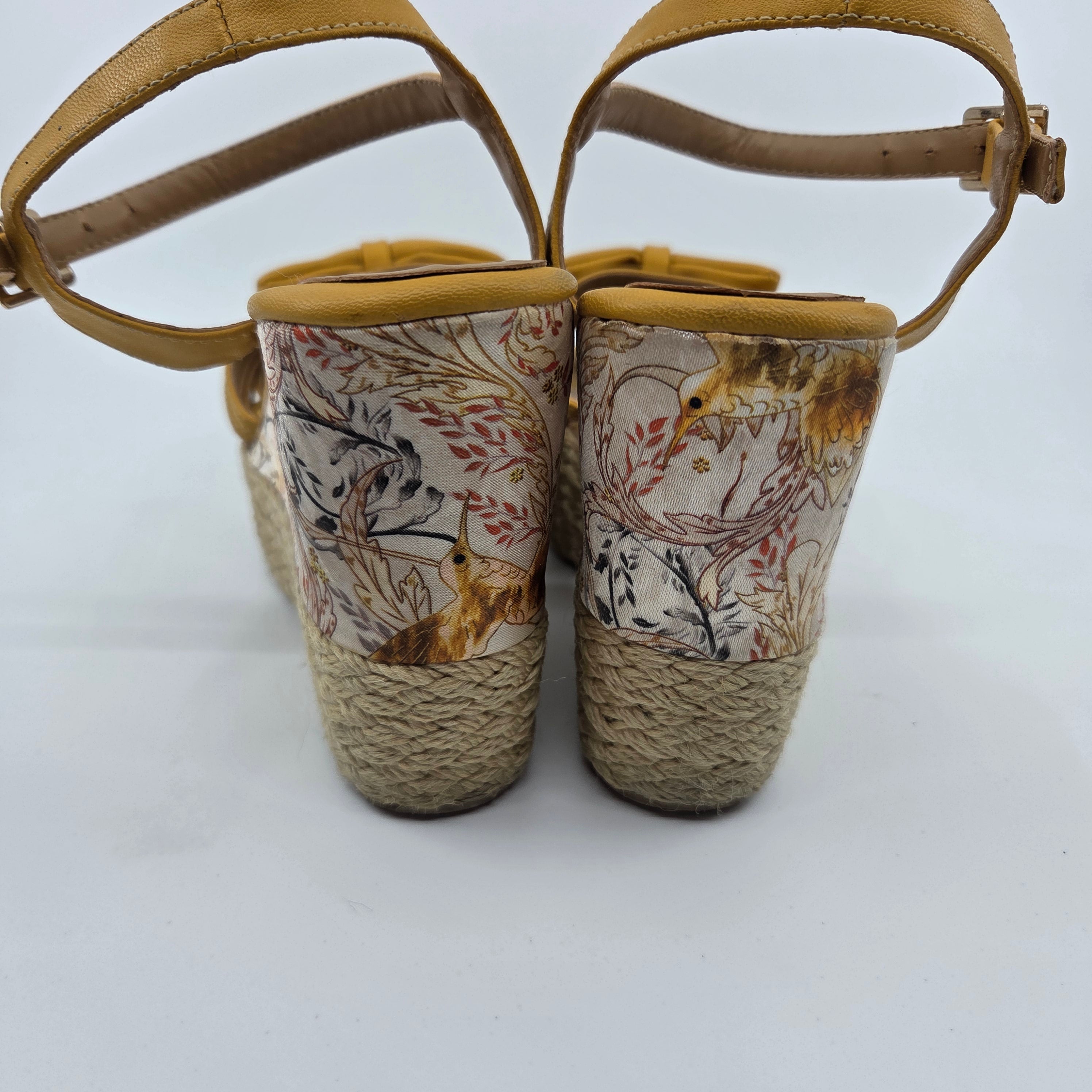 Isabella Bella Mustard Wedge Shoes