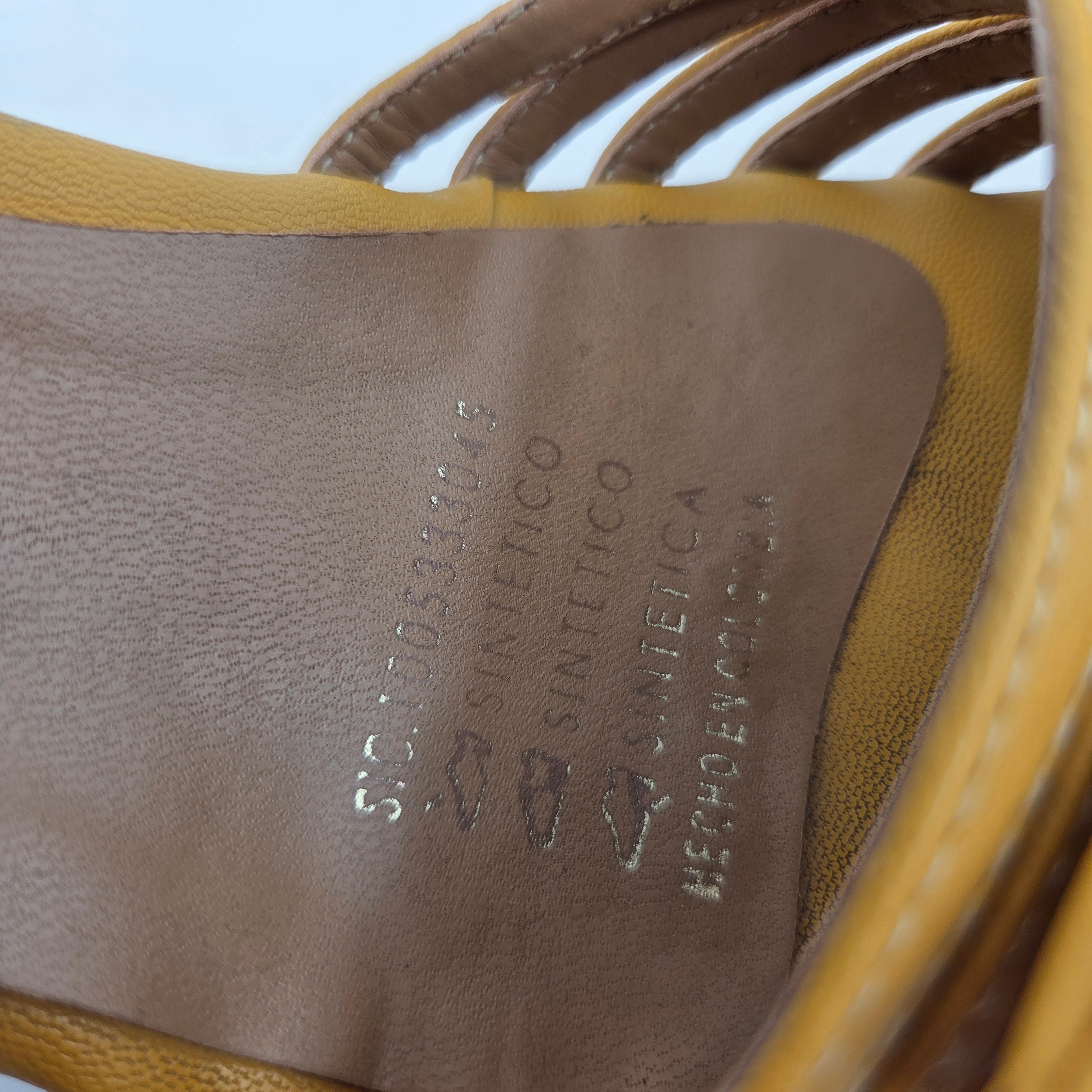 Isabella Bella Mustard Wedge Shoes