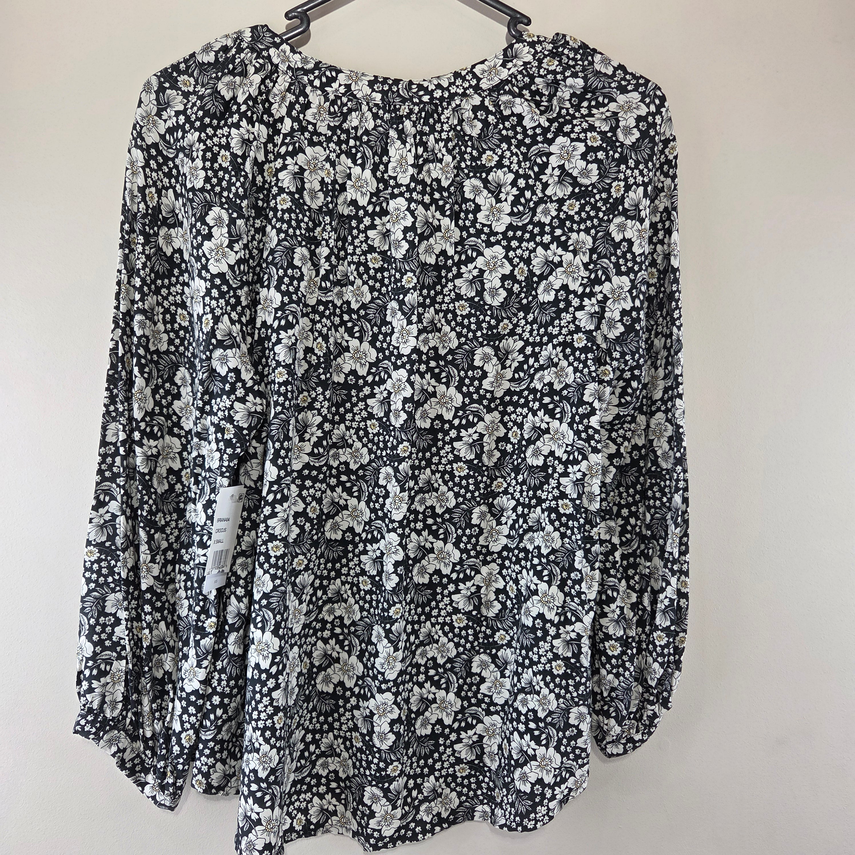 Velvet by Graham & Spencer Black Floral Top