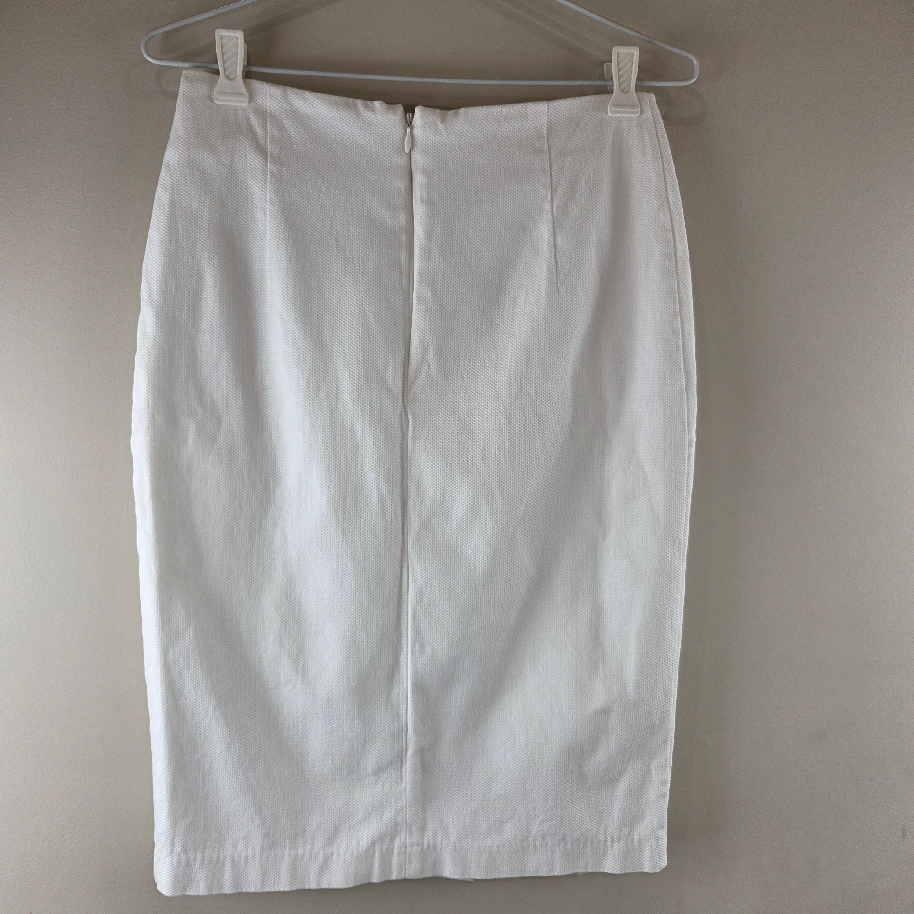 Laura Ashley White Mid Length Skirt