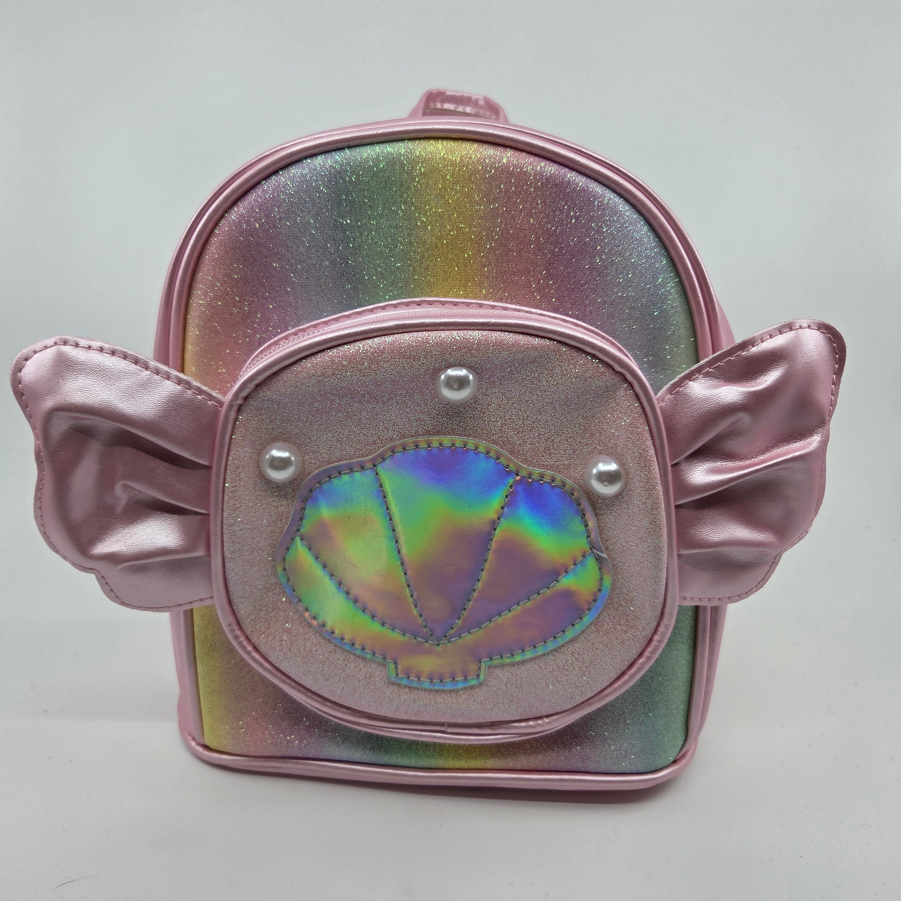 Pink Shimmer Sea Shell Backpack