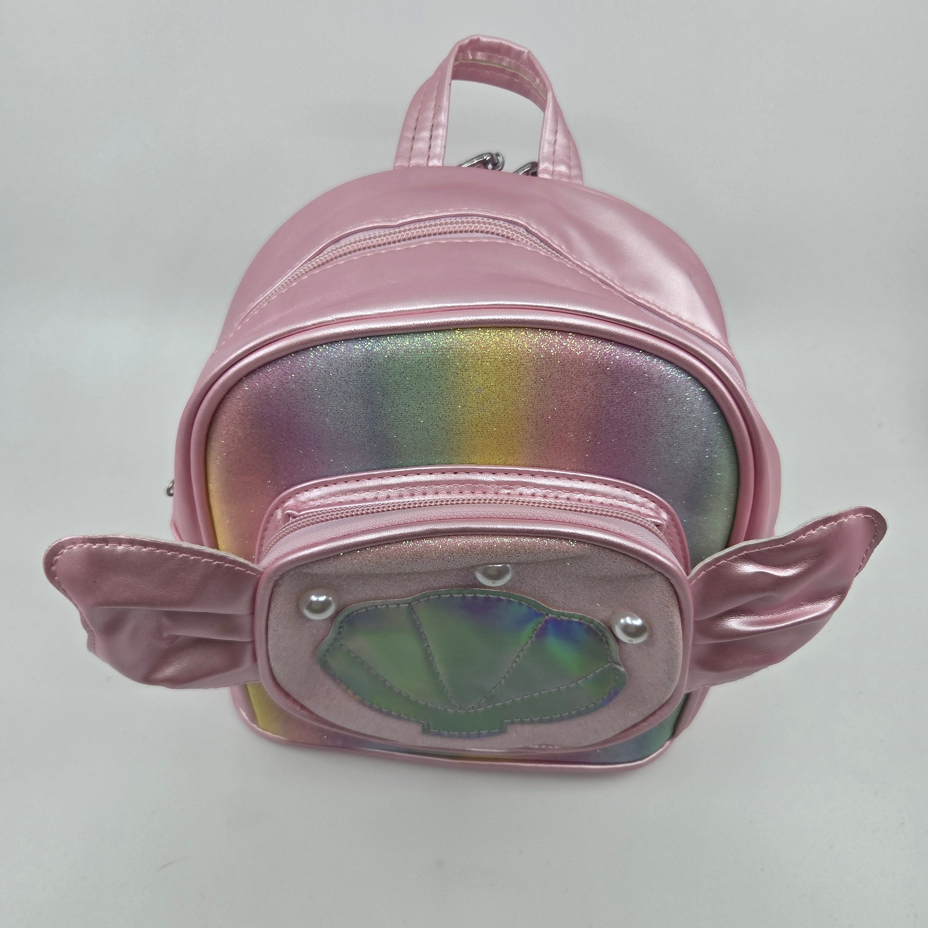 Pink Shimmer Sea Shell Backpack
