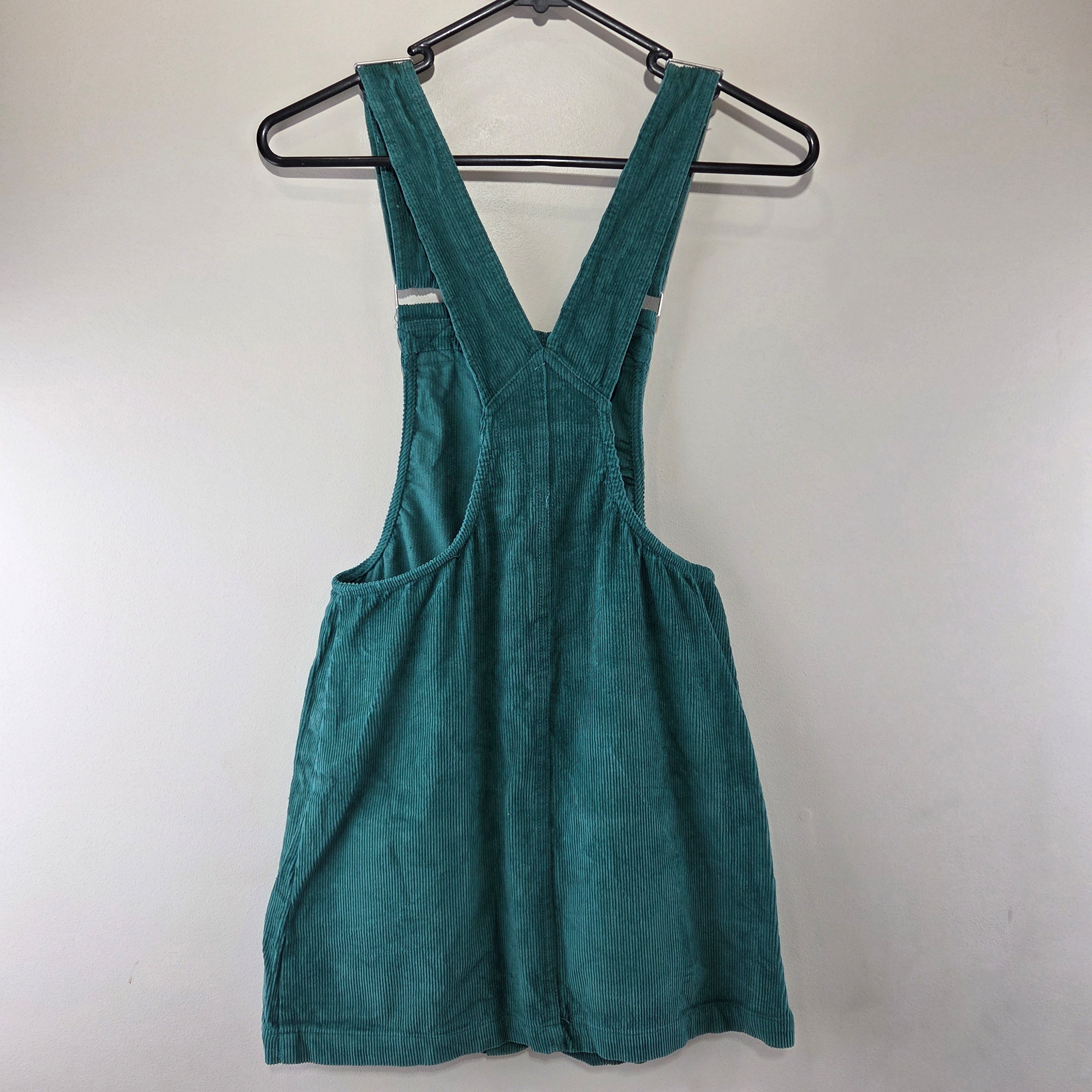 Paper Heart Dark Green Overalls Dress