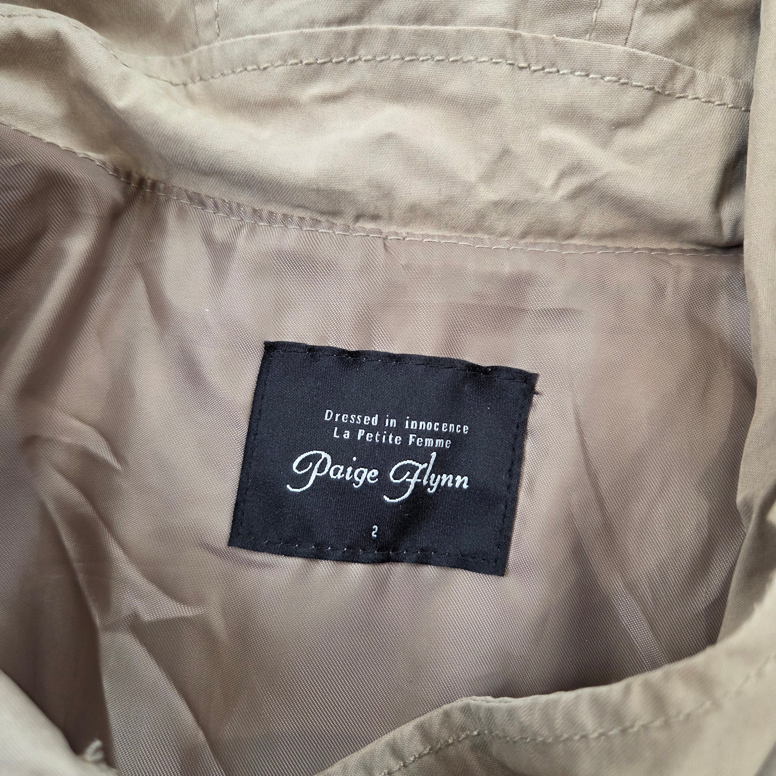 Paige Flynn Winter Beige Overcoat