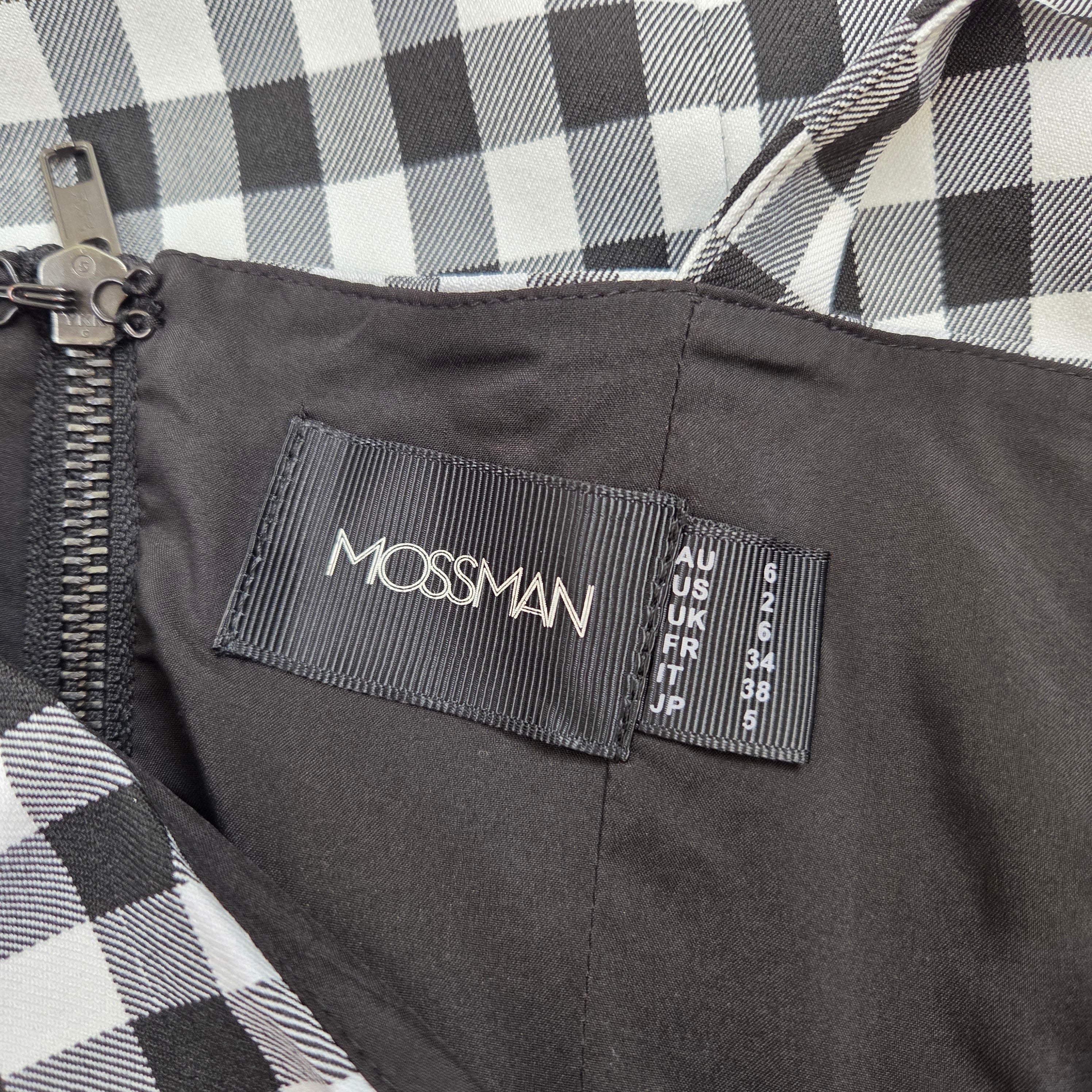 Mossman Black & White Checkered Dress