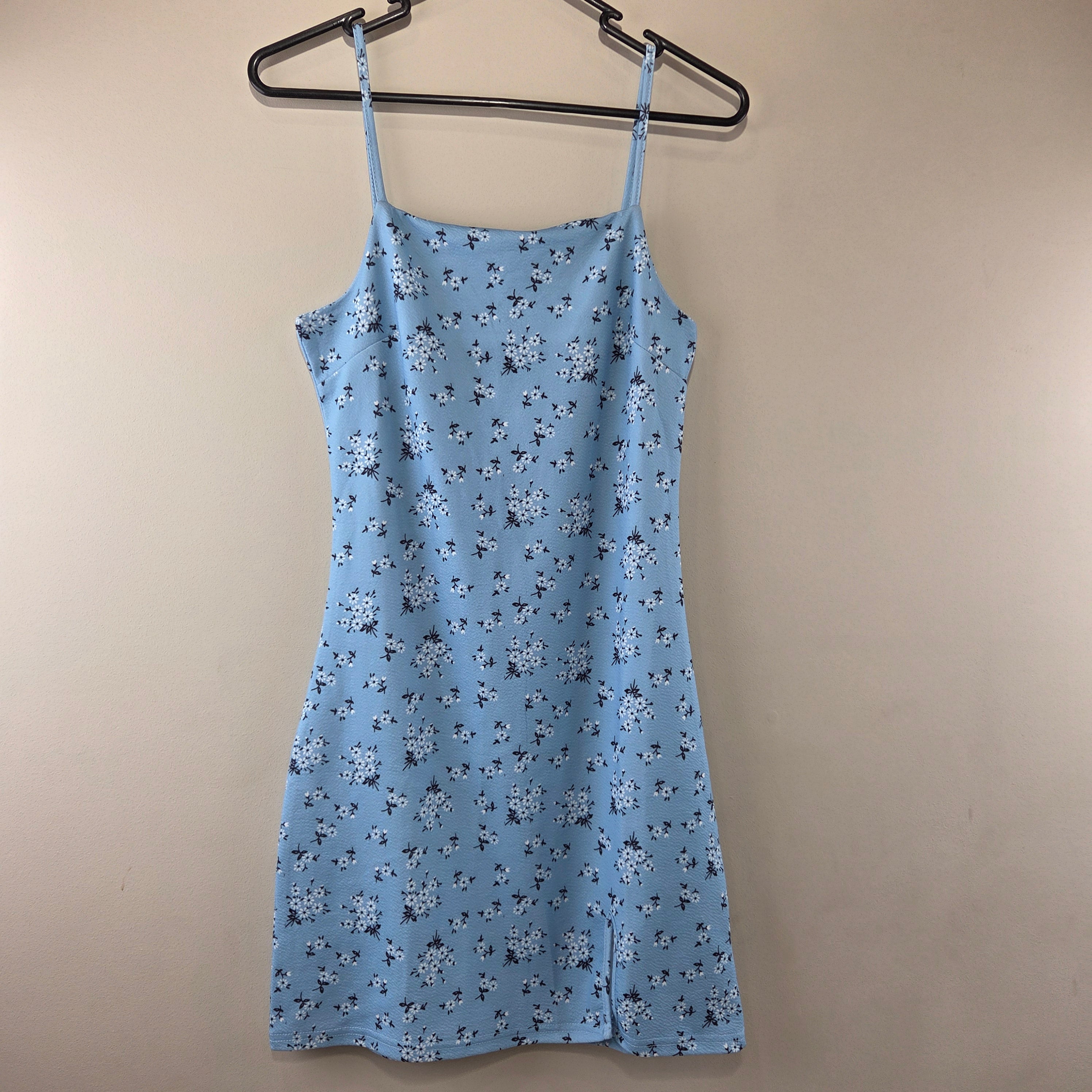 Mirrou Women's Blue Flower Dress
