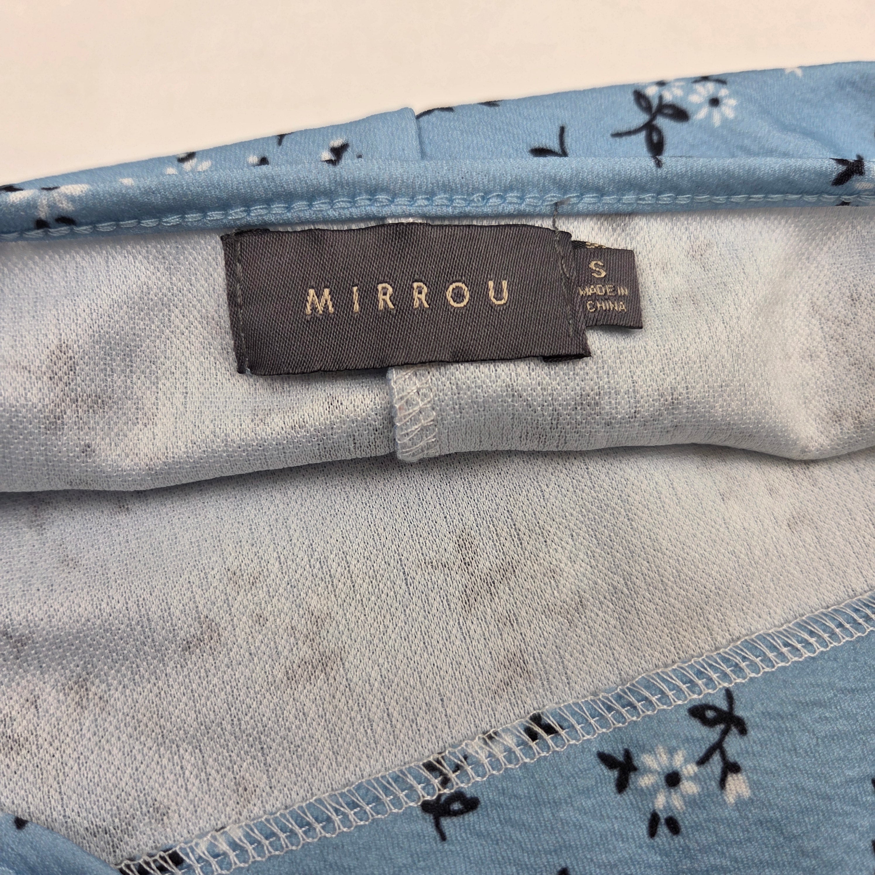 Mirrou Women's Blue Flower Dress