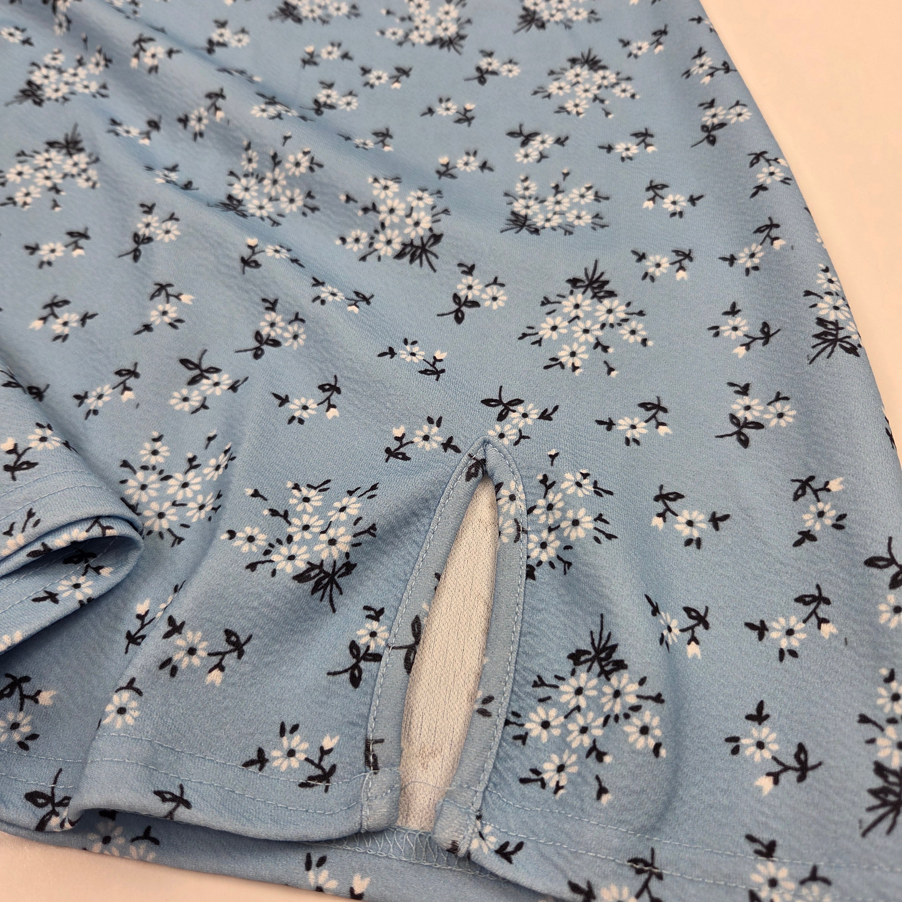 Mirrou Women's Blue Flower Dress