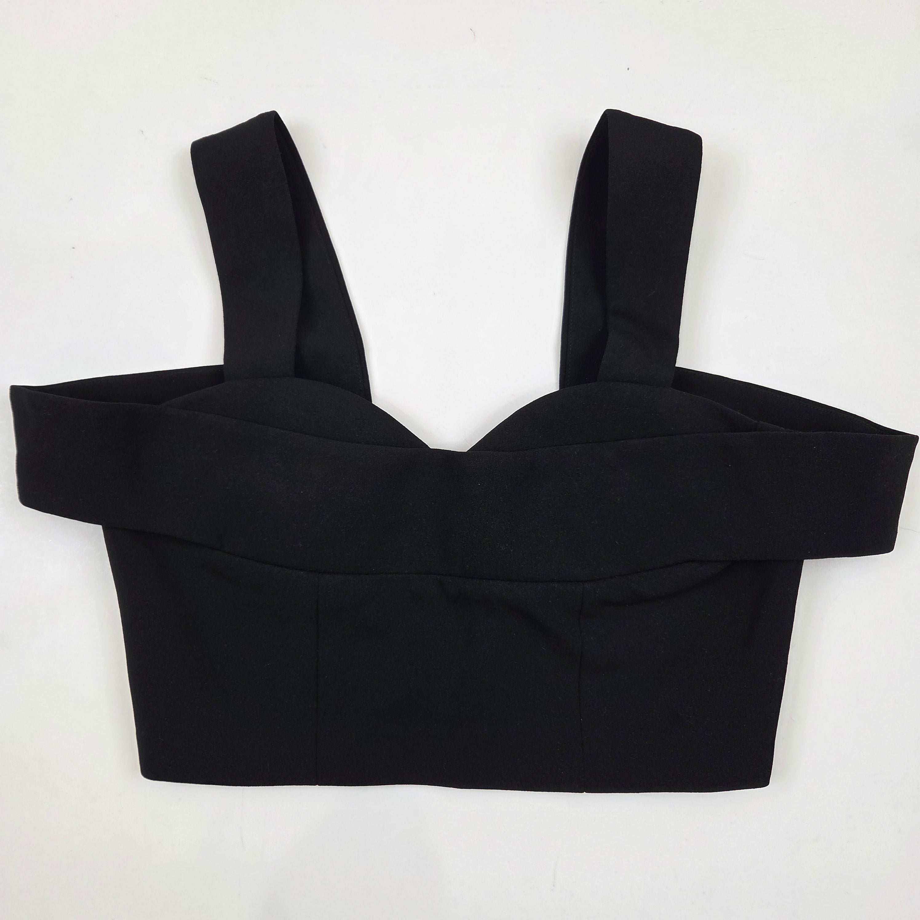 Madison Square Black Crop Top (New)