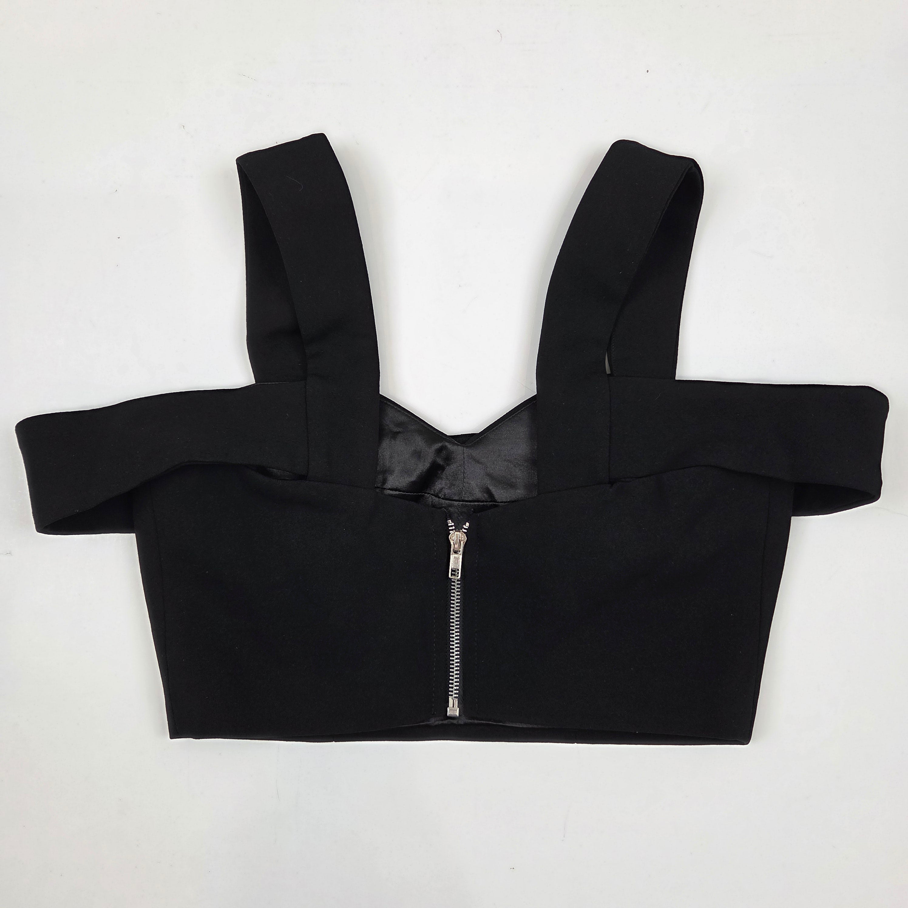 Madison Square Black Crop Top (New)