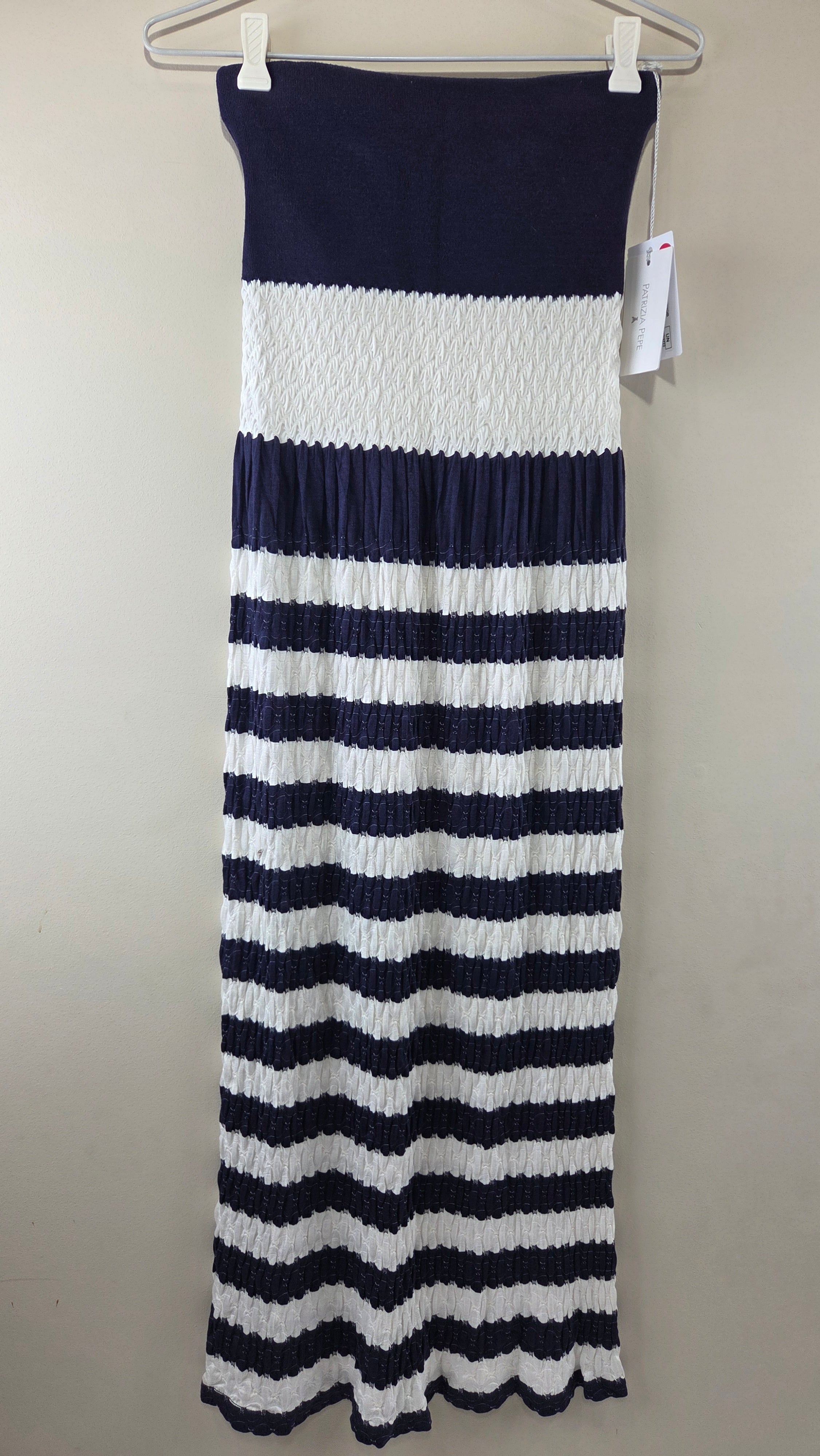 Patrizia Pepe Blue & White Striped Skirt (New)