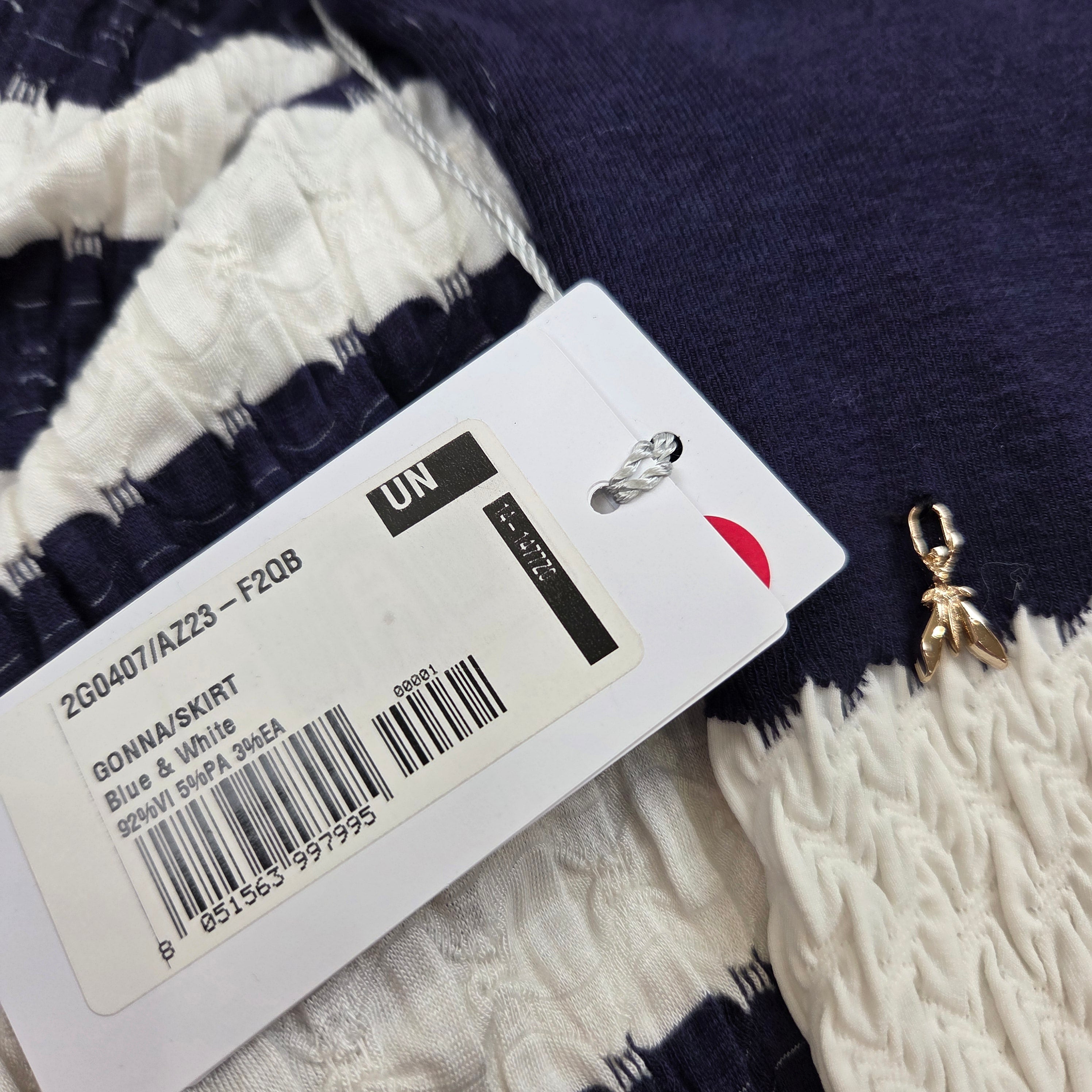 Patrizia Pepe Blue & White Striped Skirt (New)