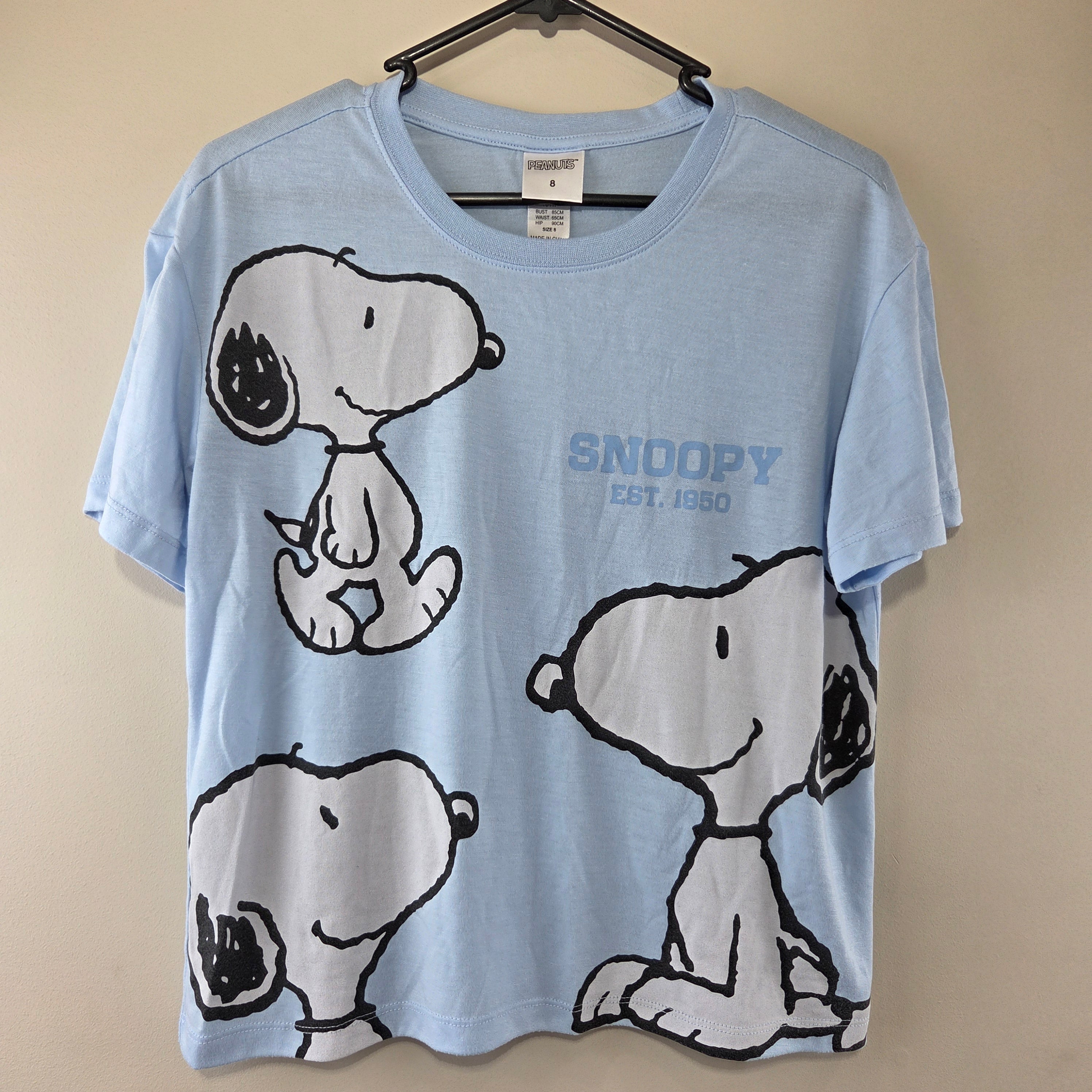 Snoopy Blue Loose T-shirt