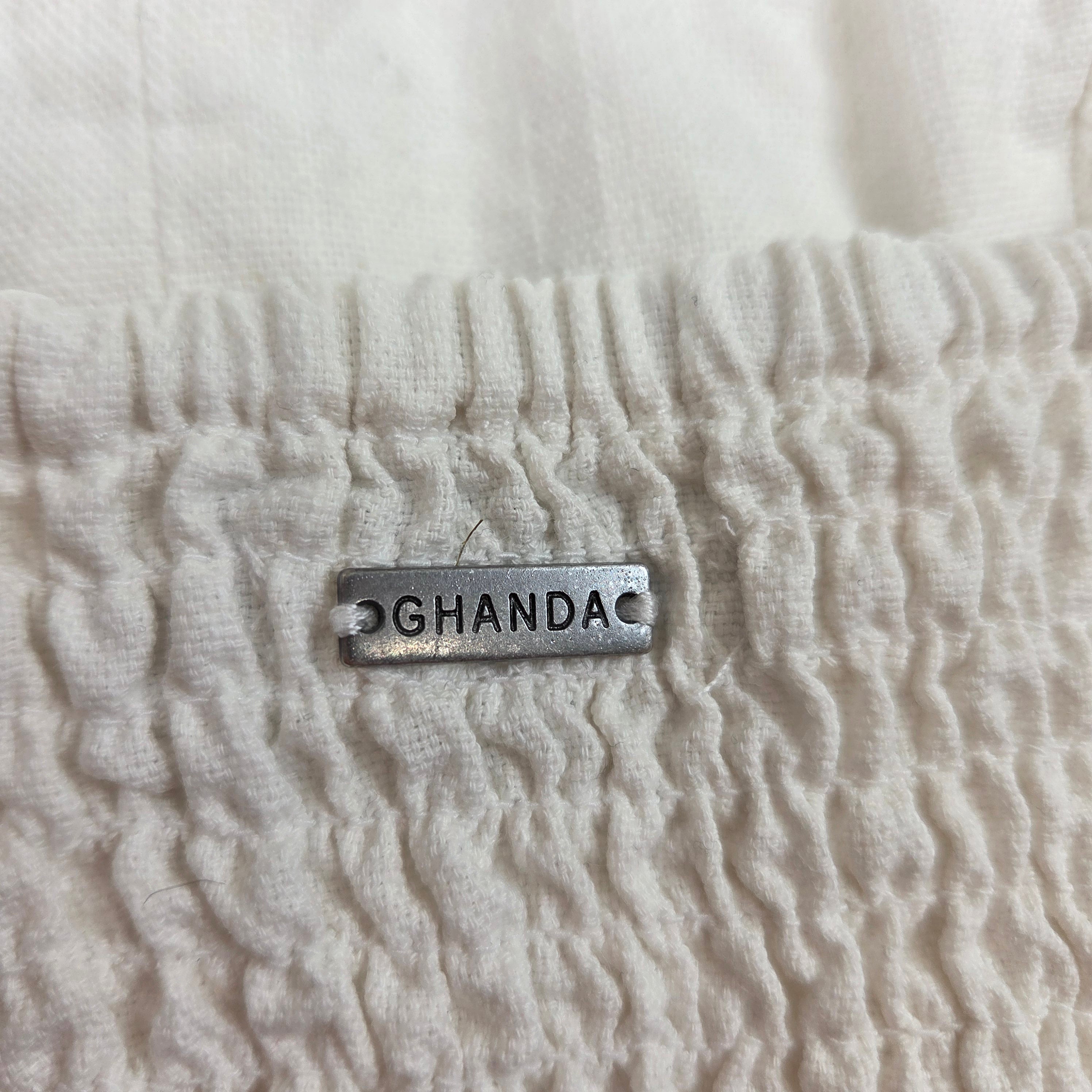 Ghanda White Crop Top