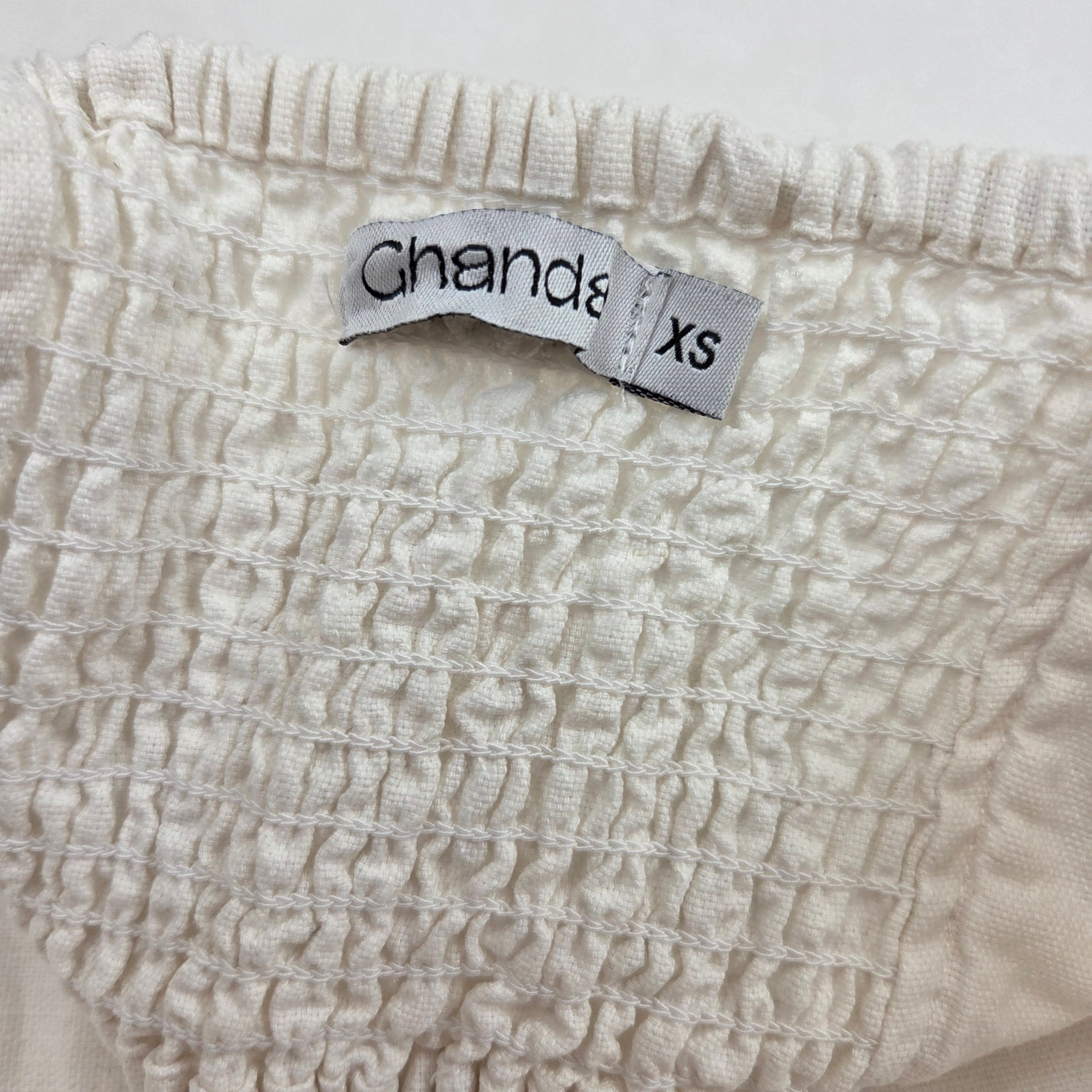 Ghanda White Crop Top