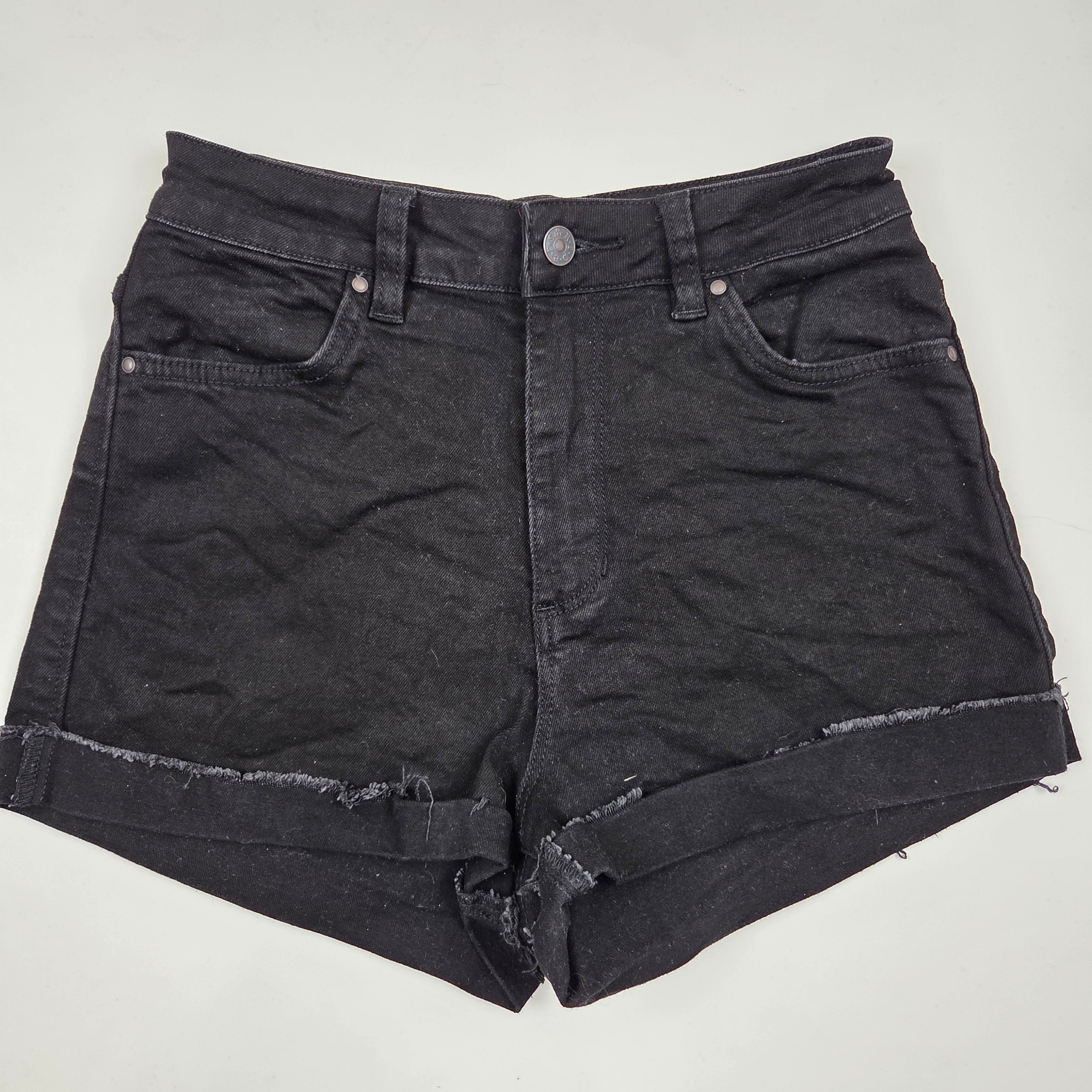 Riders By Lee Black Denim Shorts