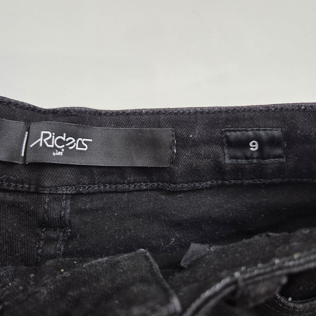 Riders By Lee Black Denim Shorts