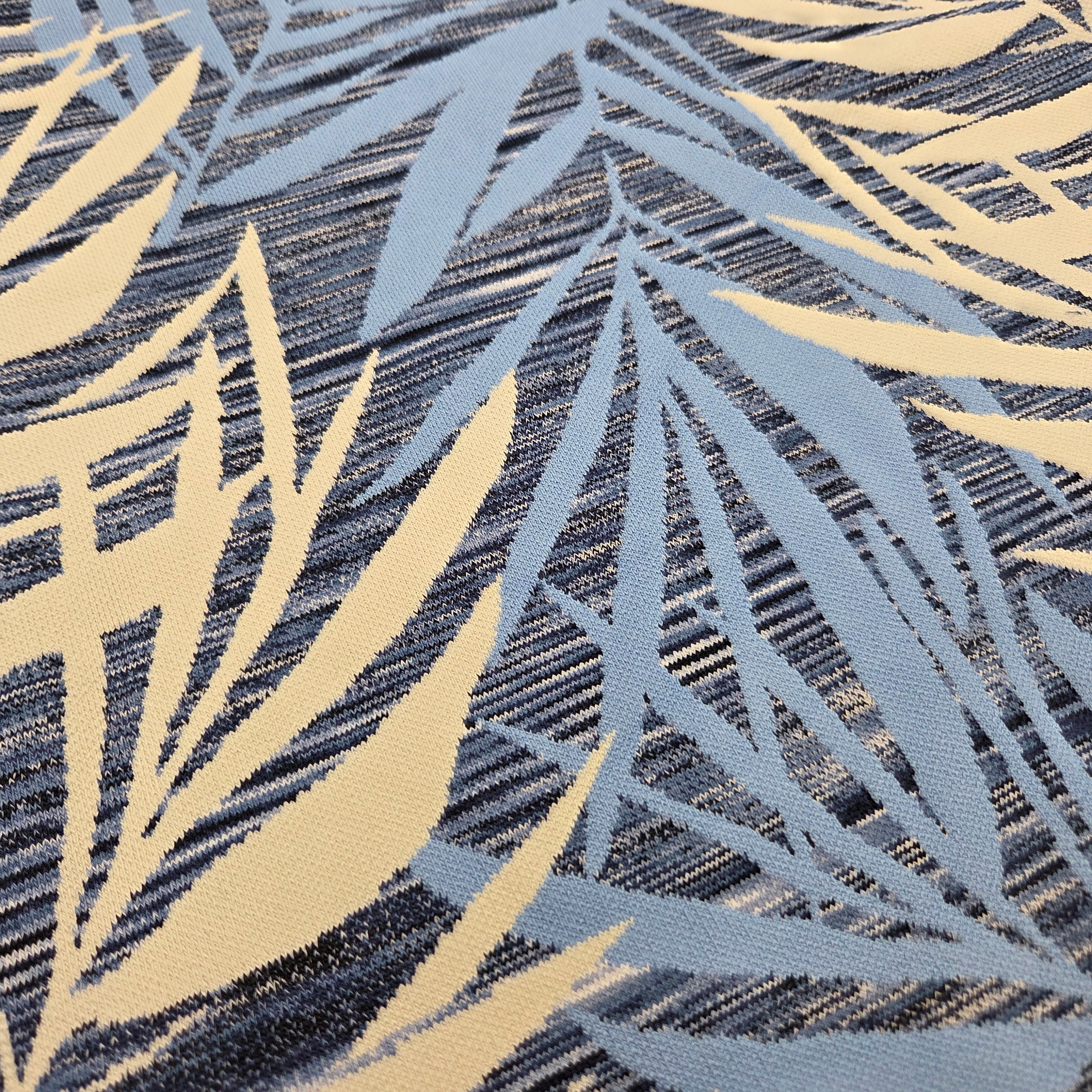 BCBG Maxazria Blue Leaf Pencil Skirt