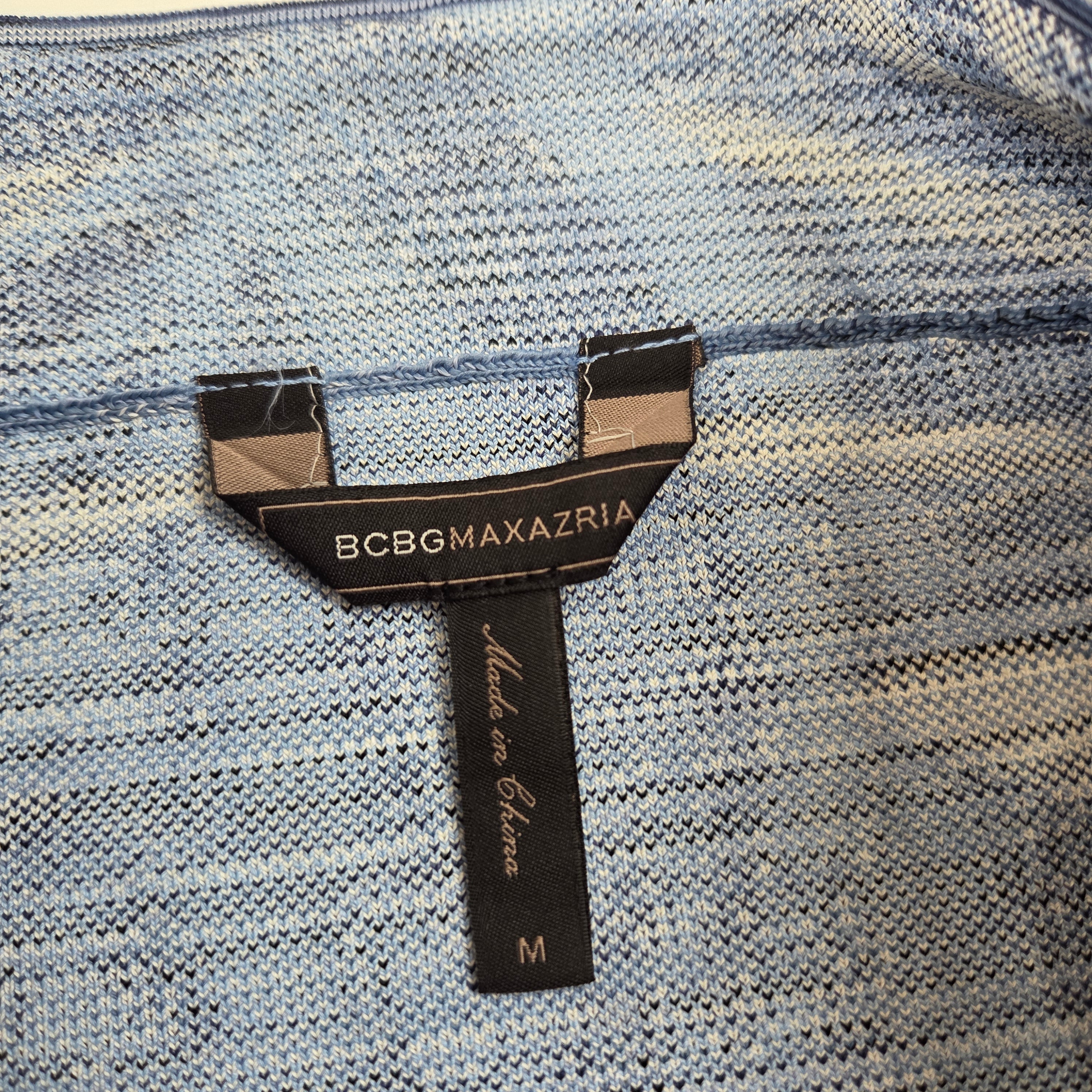 BCBG Maxazria Blue Leaf Pencil Skirt