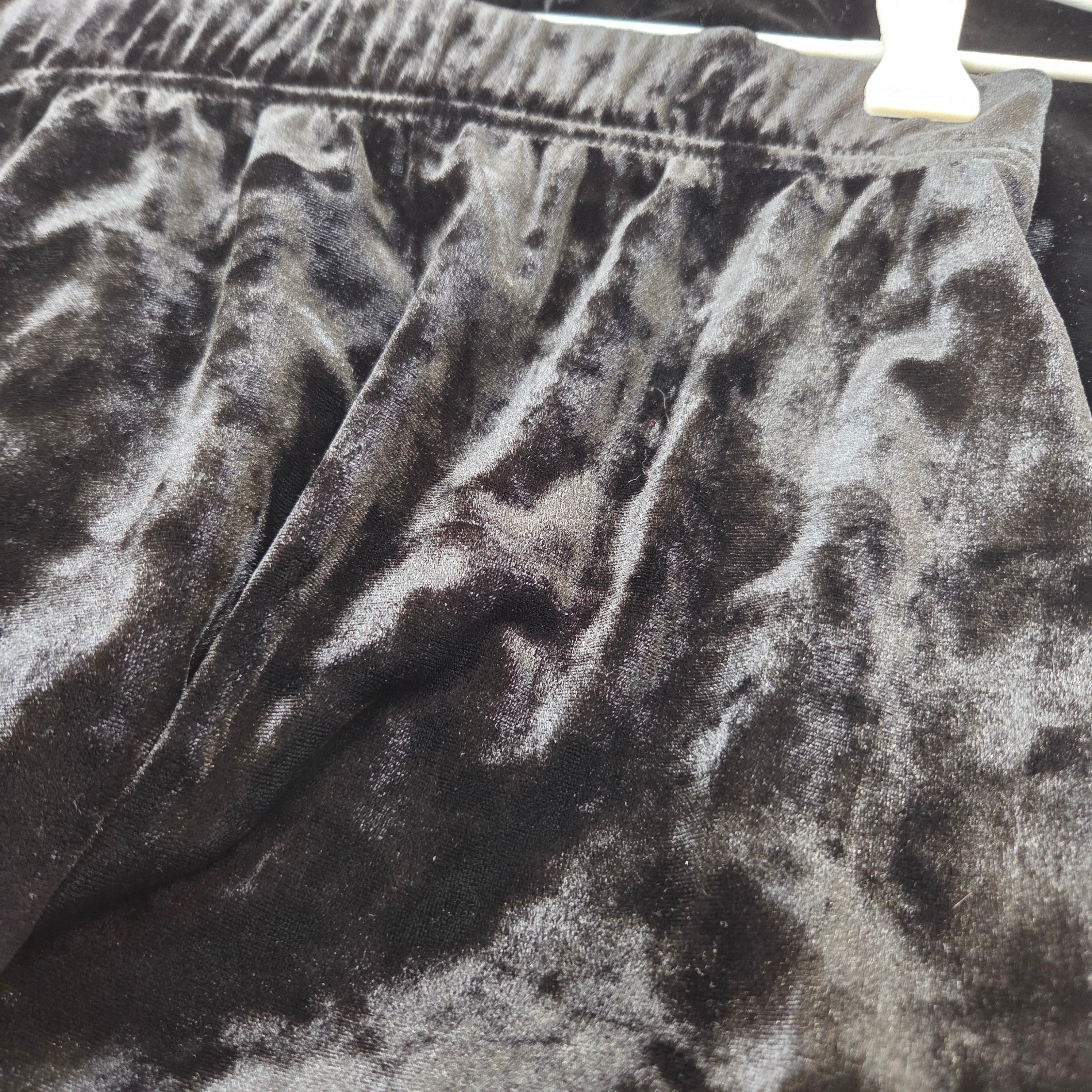 Sheike Velvet Black Mid Length Pencil Skirt