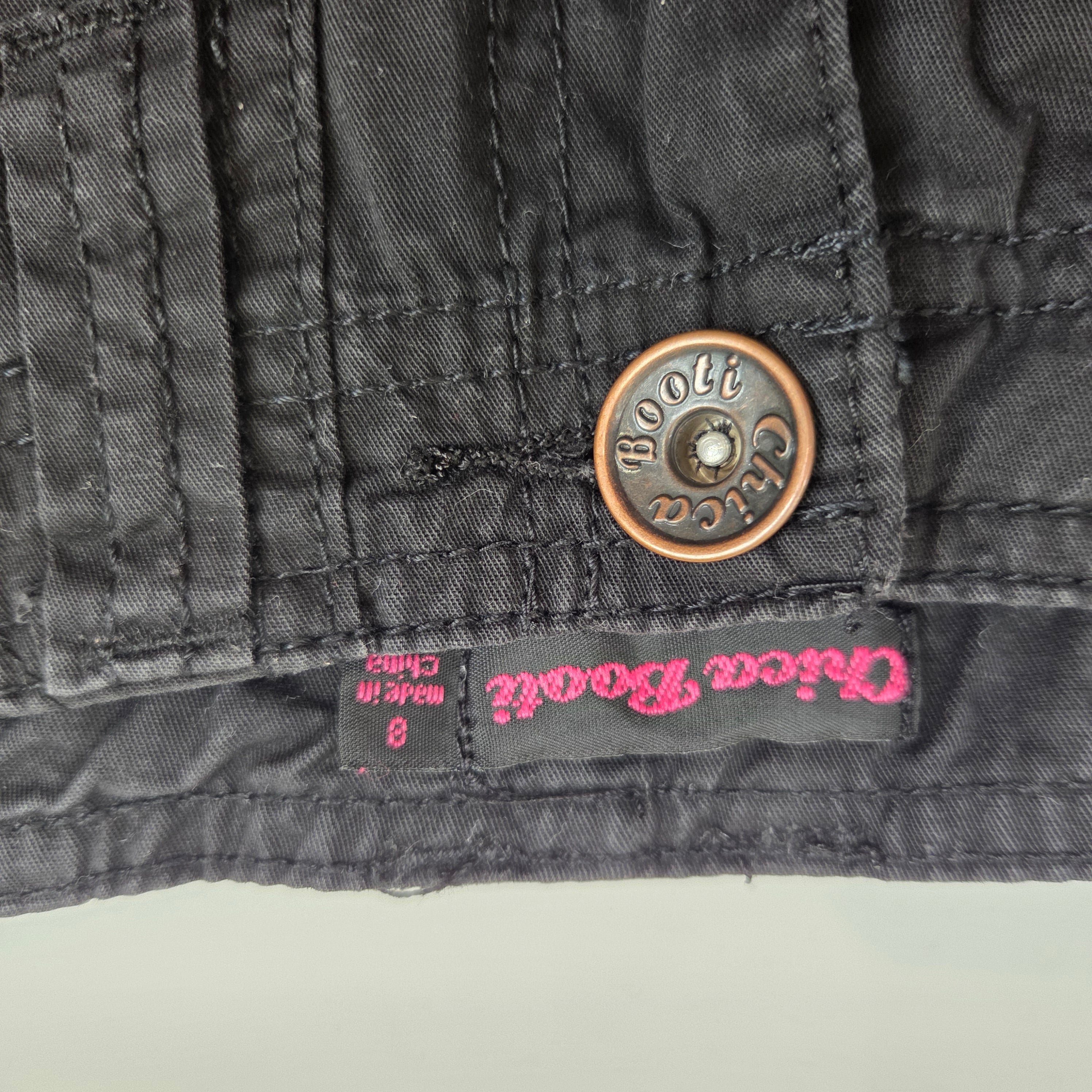 Chica Booti Black Skater Mini Skirt