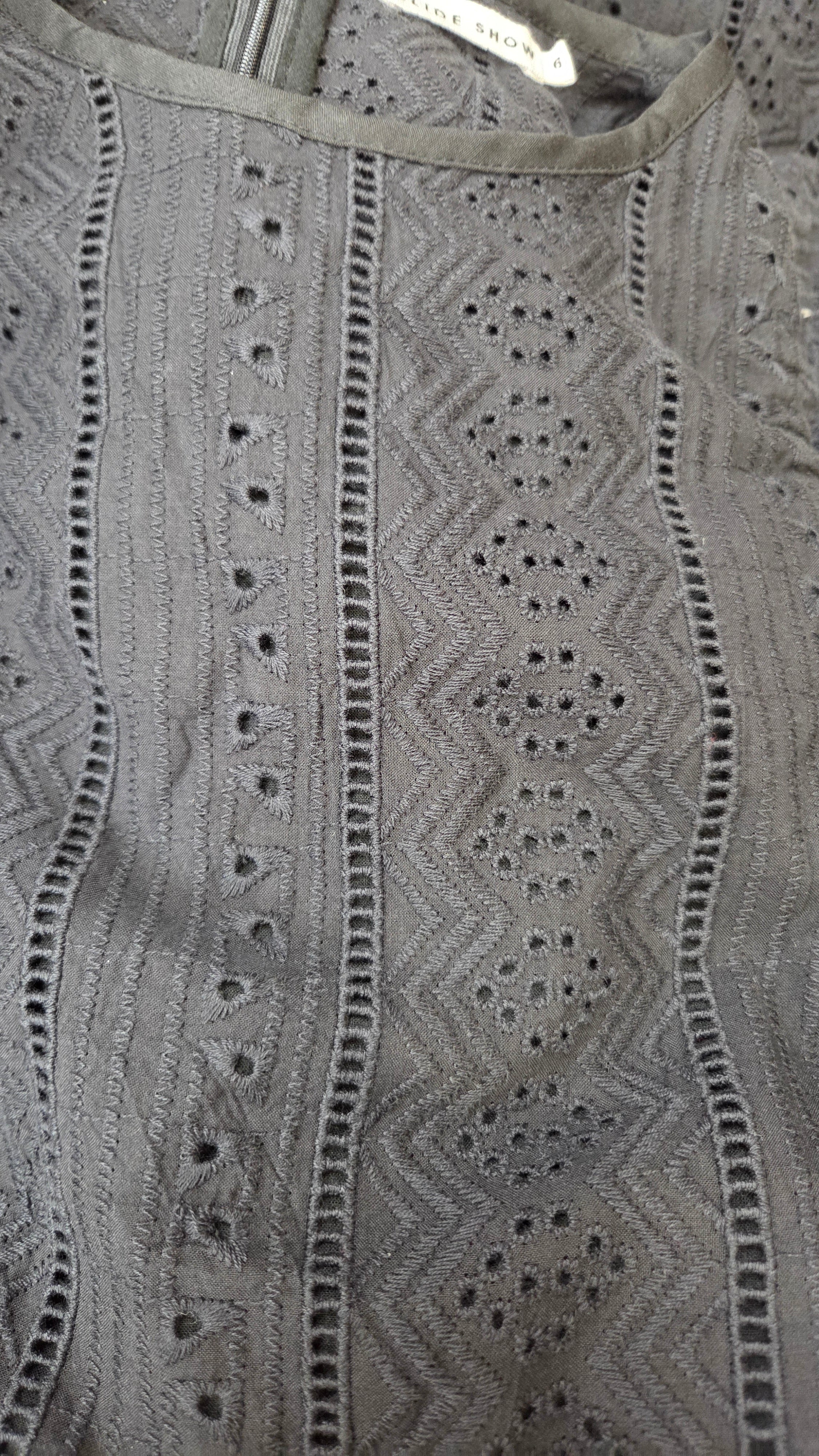 Slide Show Black Lace Summer Dress