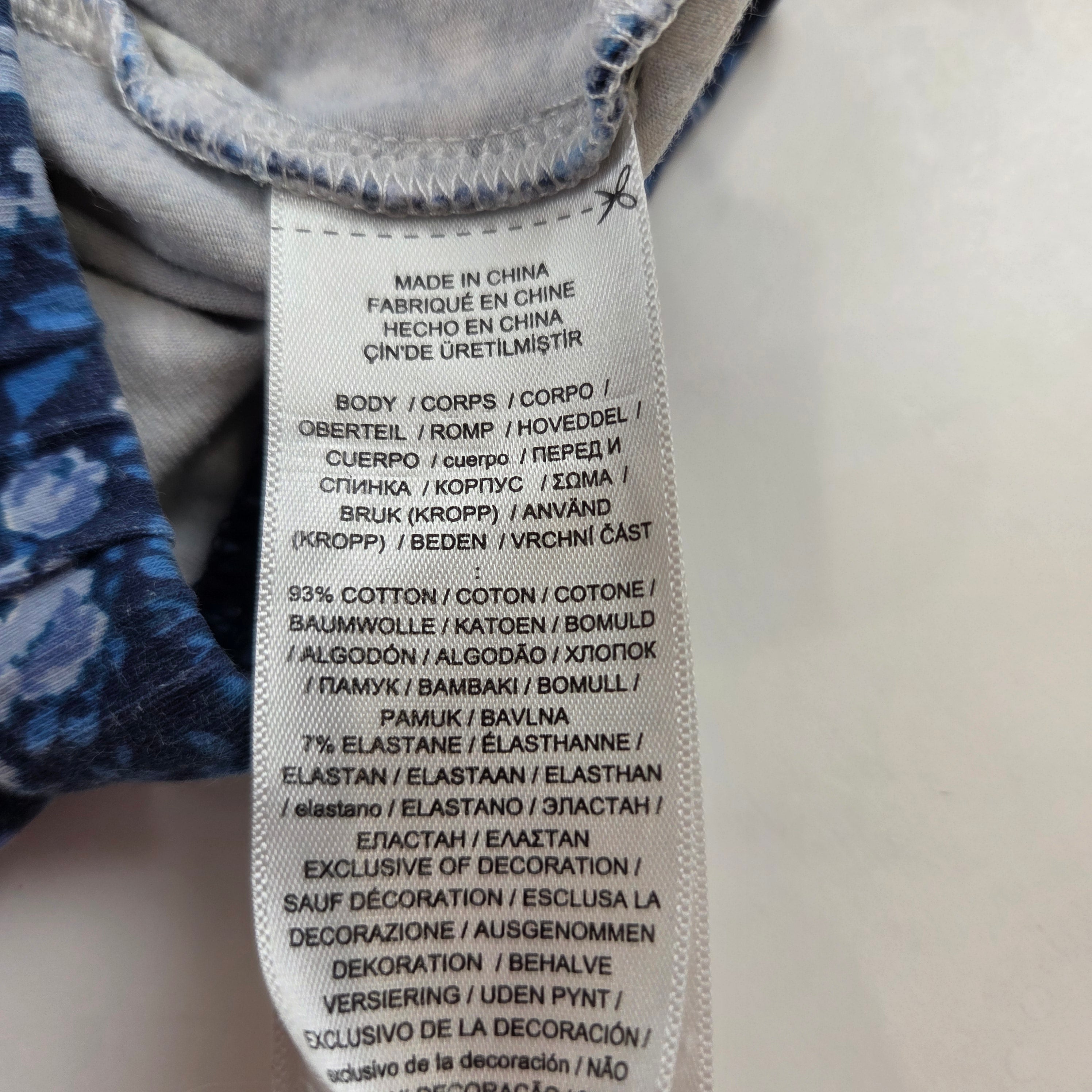 Ralph Lauren Girls Blue Flower Leggings