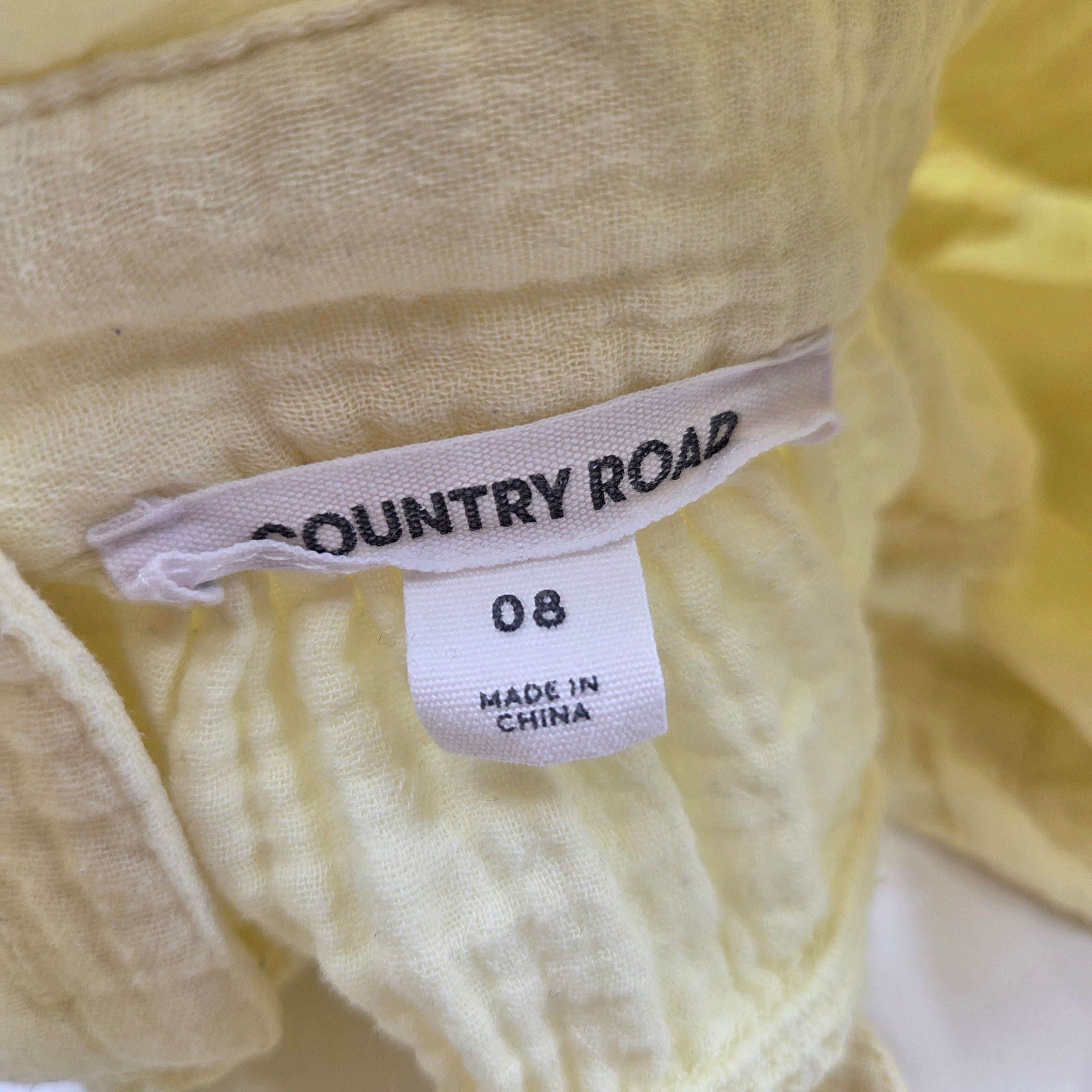 Country Road Girls Canary Yellow Top